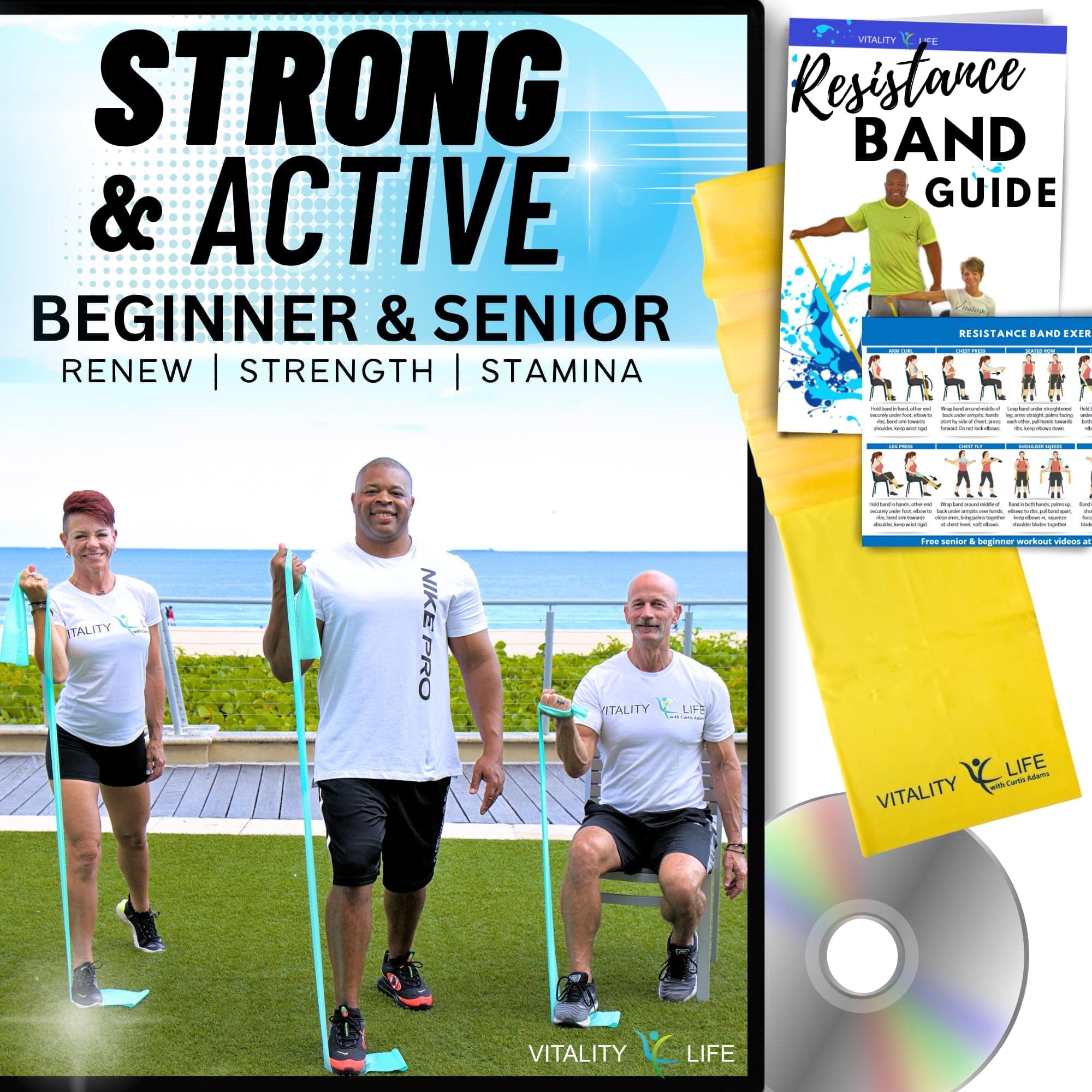 Sponsored Ad - STRENGTHENING EXERCISES FOR SENIORS DVD + Poster + Resistance Band. Renew - Strength - Stamina. DVD Exercise for Seniors and Beginners. Resistance Band Workouts for Seniors. Exercise Seniors DVD.