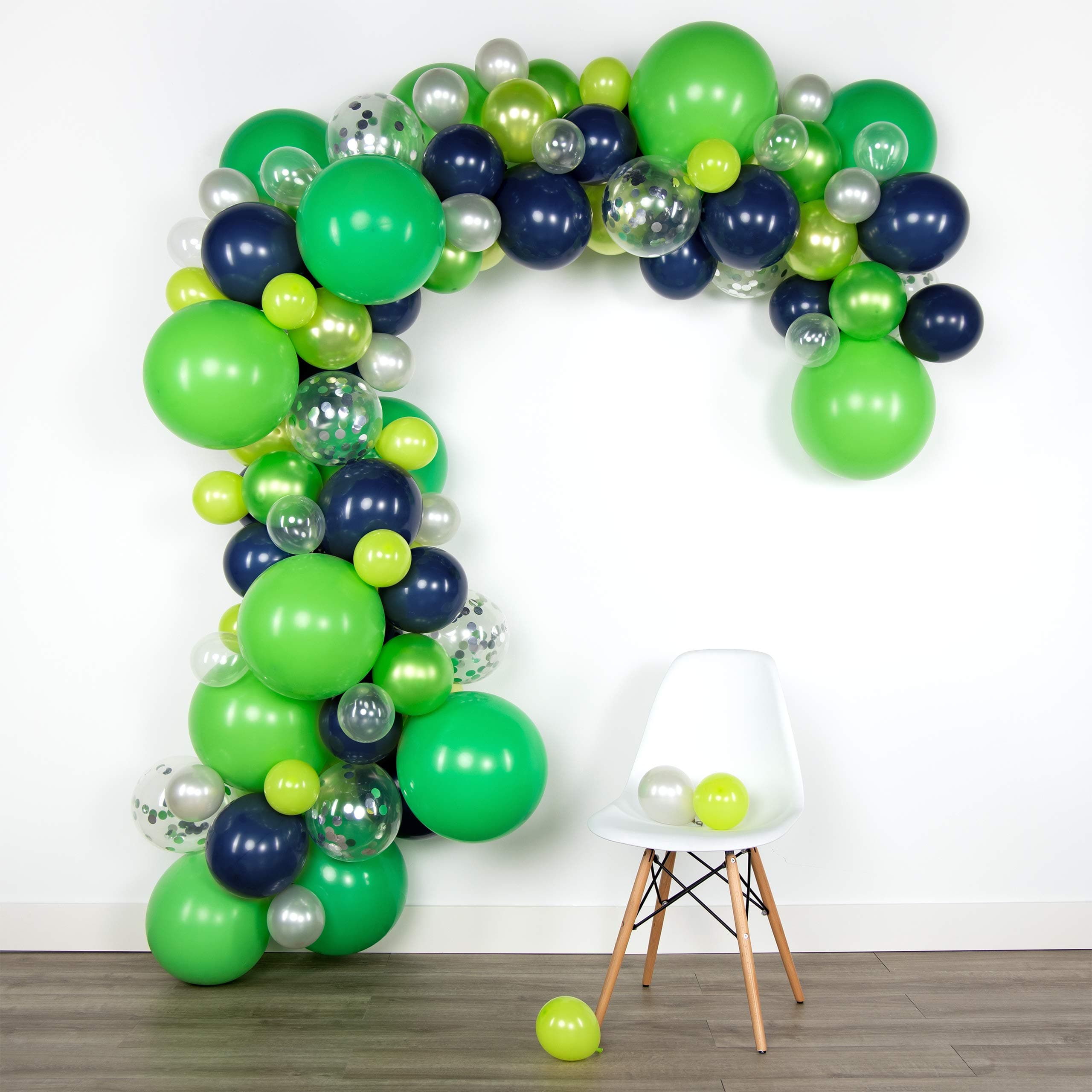 LUNAR BLISS16 ft Balloon Arch & Garland Kit | 100 Balloons, Green, Blue, Confetti | Birthday Party Decorations, Baby Shower, Engagement, Bridal Shower, Wedding, Anniversary, Event (Fizzy Lime)
