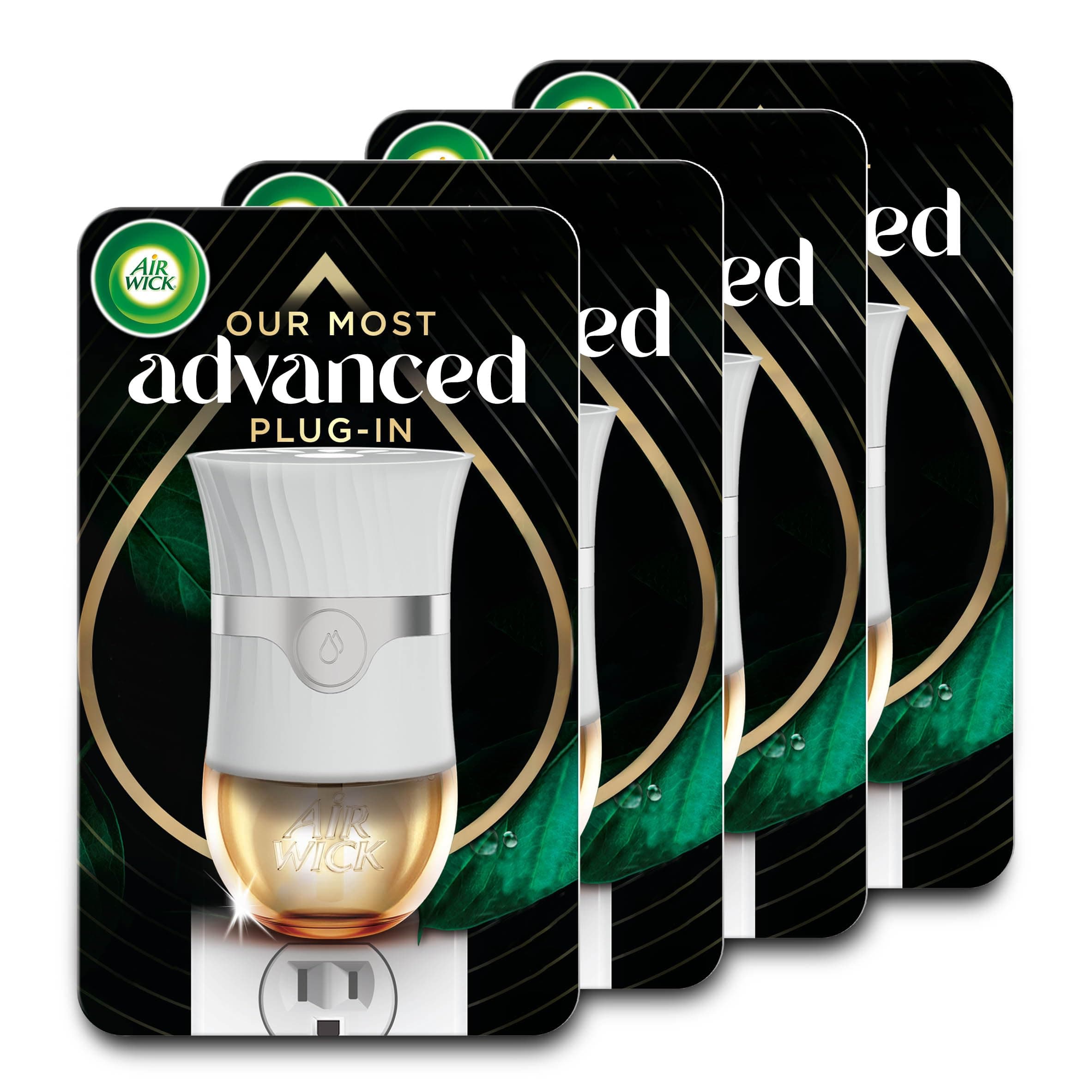 Advanced Plug In Scented Oil Warmer, Advanced Gadget, Home Air Freshener (Pack of 4, Gadget Only, Refills Sold Separately)