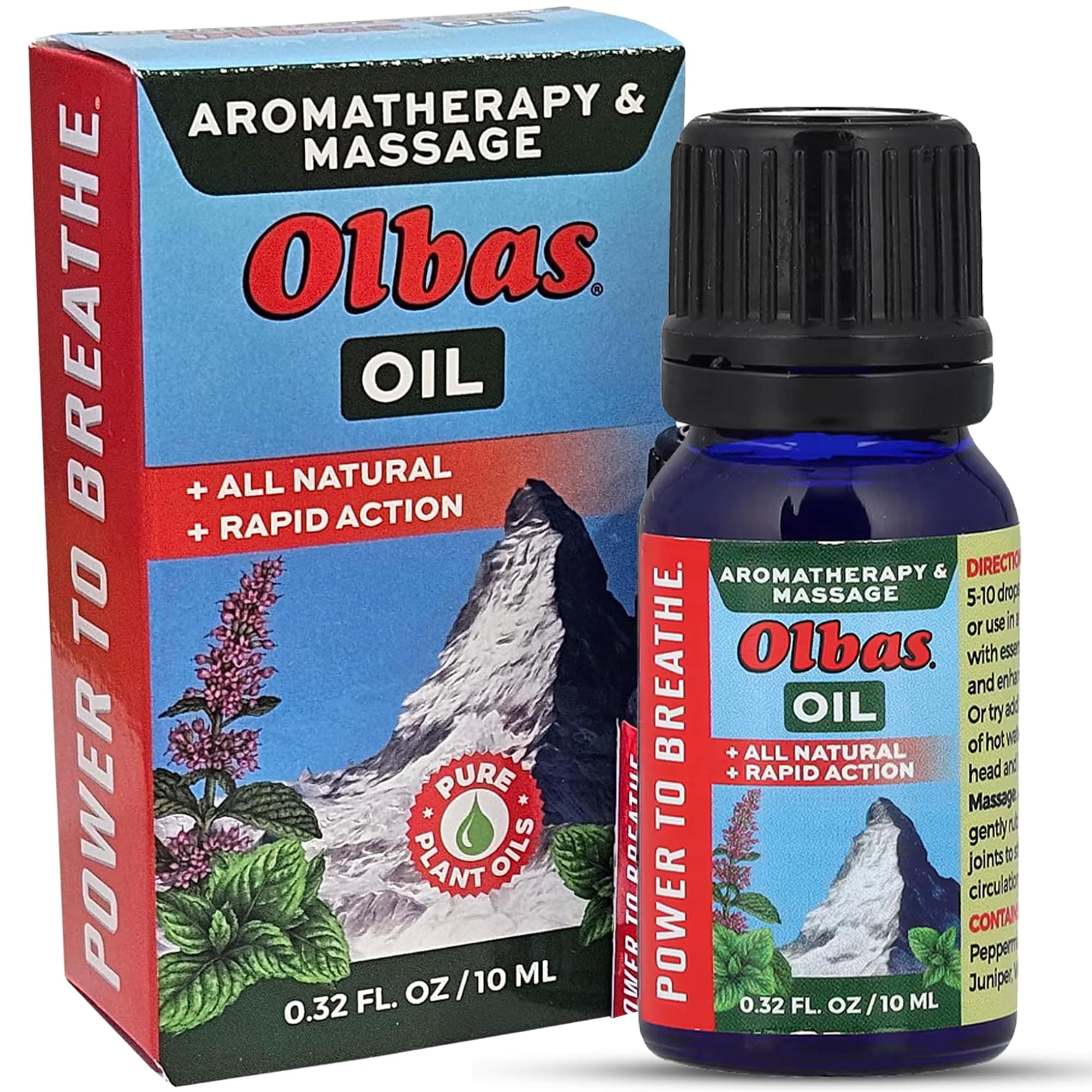 Olbas Massage and Aromatherapy Oil, 0.32 Fl Oz,Body Massage Oil, Swiss Herbal Remedies with Pure Essential Massage Oils for Muscle Relaxing and Soothing Comfort for Pain Relief
