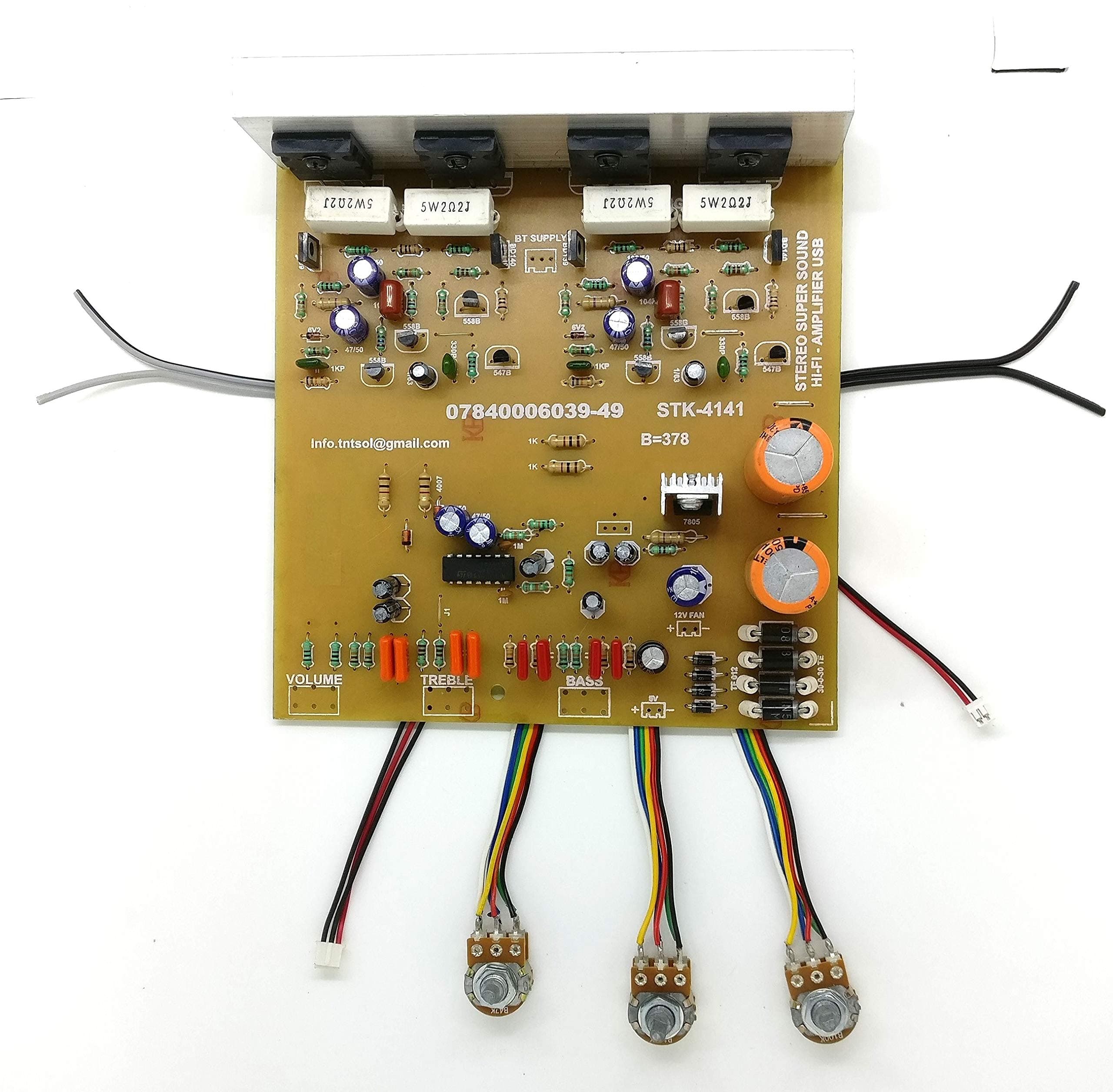 1000 WATTS 5200 1943 MOSFET Based DIY Stereo Audio Amplifier Circuit Board (Better Than 4440 3055 and 4141 STK)