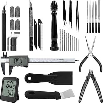 – NALACAL 3D Printer Tools Kit, 51Pcs Printer Accessories for Removing, Smoothing, Finishing, Deburring, Craving, Drilling, 3D Printer Repair Set Cleaning Tool