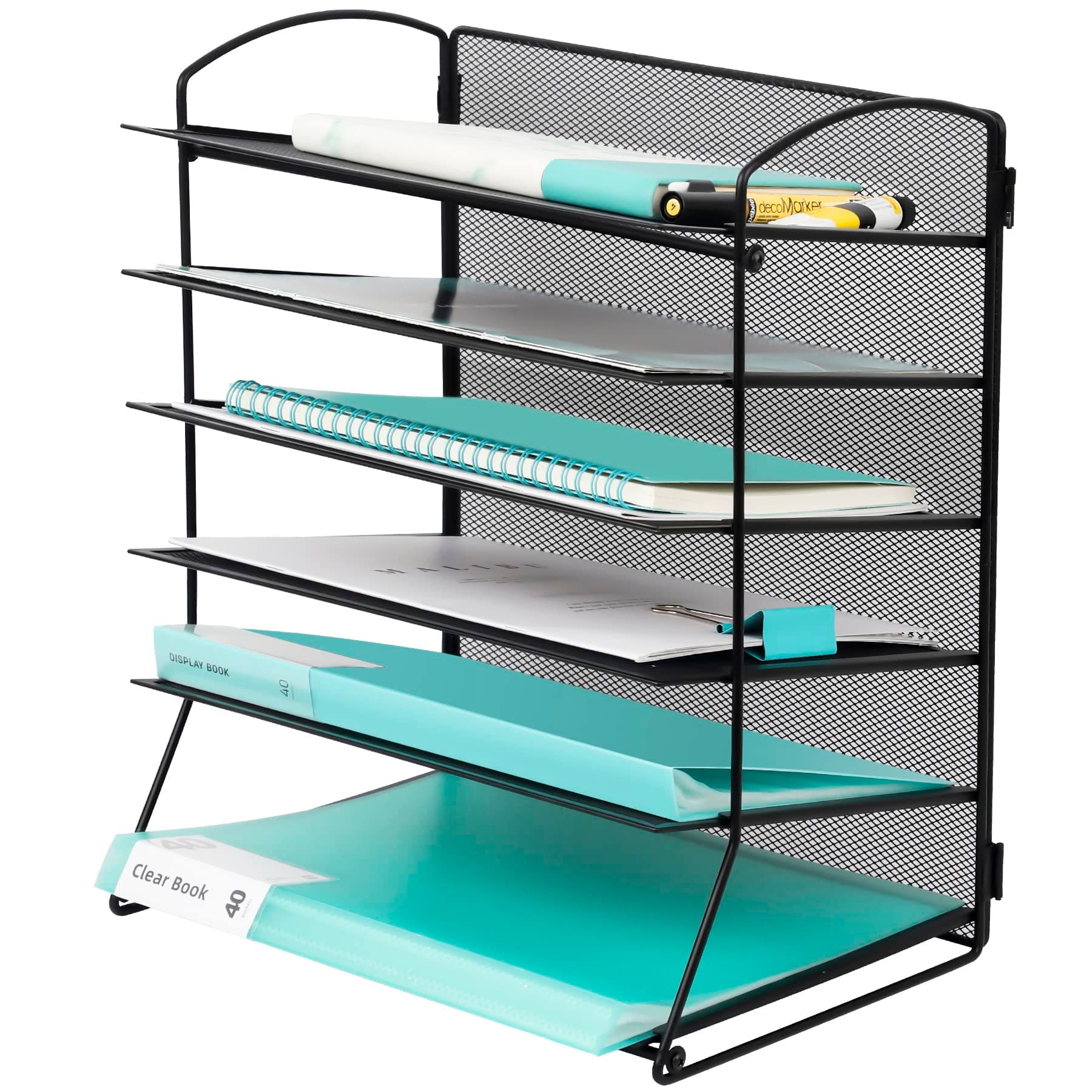 6 Trays Desktop Document Letter Tray Organizer