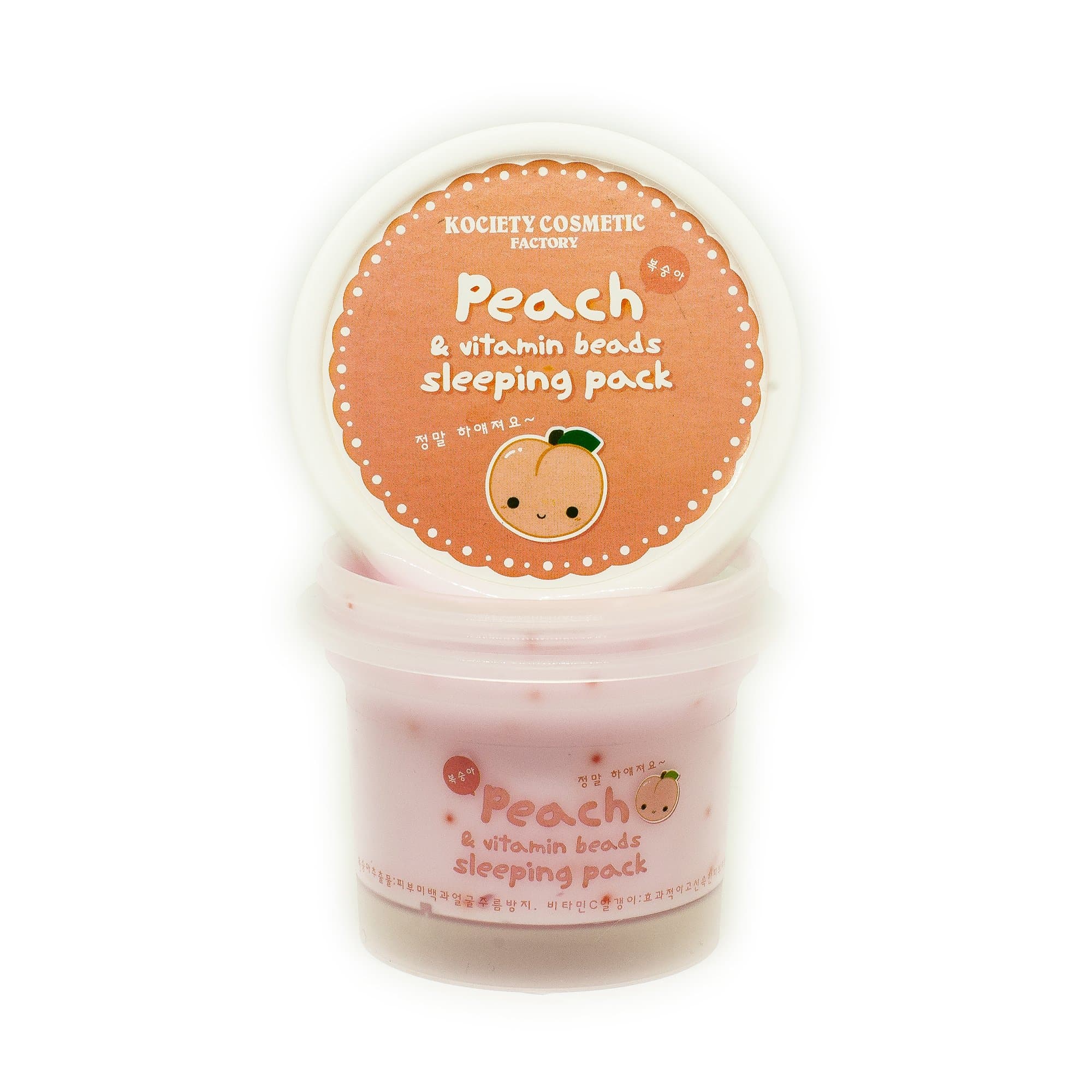 KOCIETY Peach & Vitamin A Beads Sleeping Pack for Face - Anti Wrinkle and Soothing