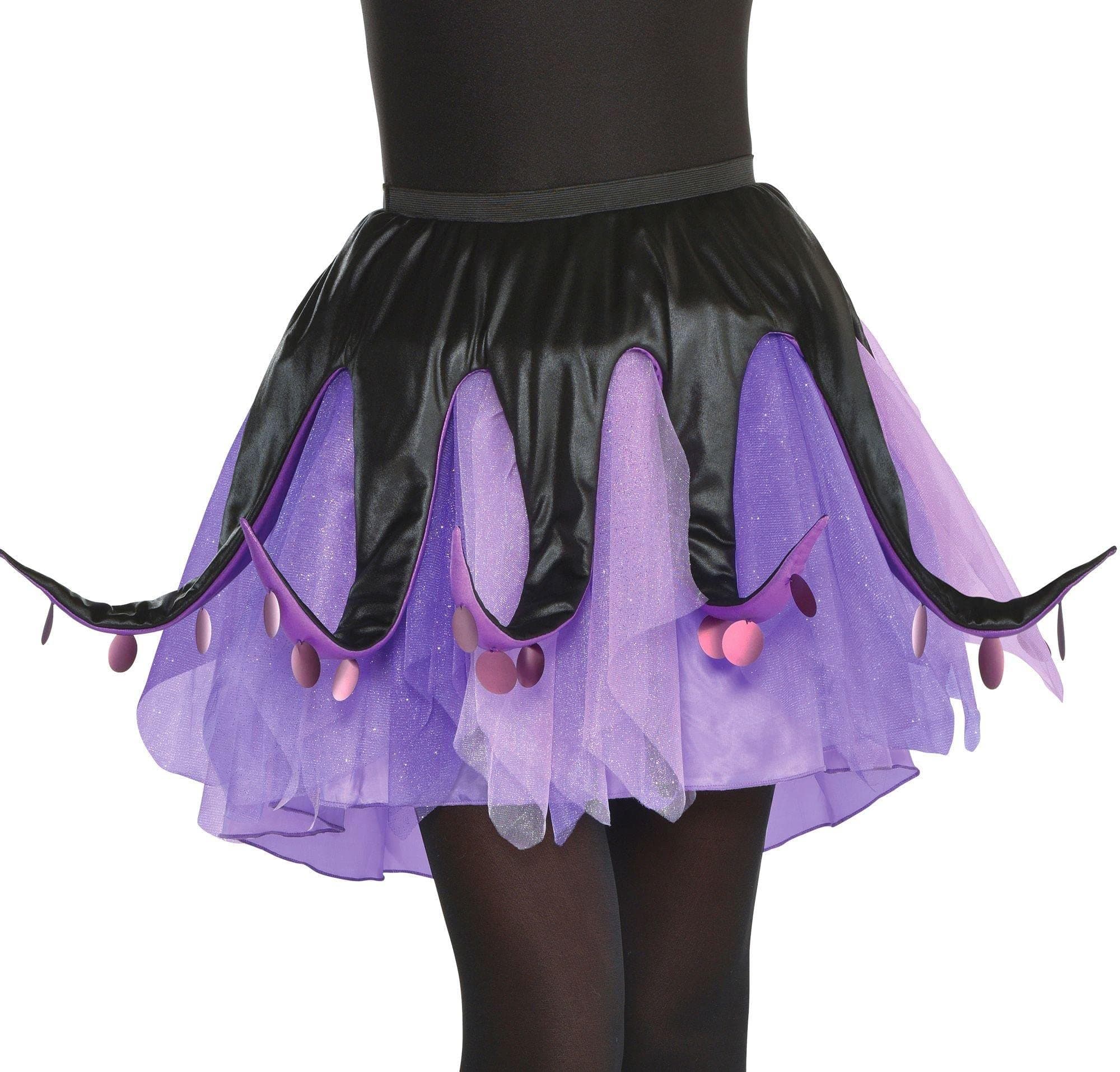 SUIT YOURSELF Ursula Tutu for Adults, The Little Mermaid, Standard Size, with Black and Purple Tentacles on Mesh Skirt