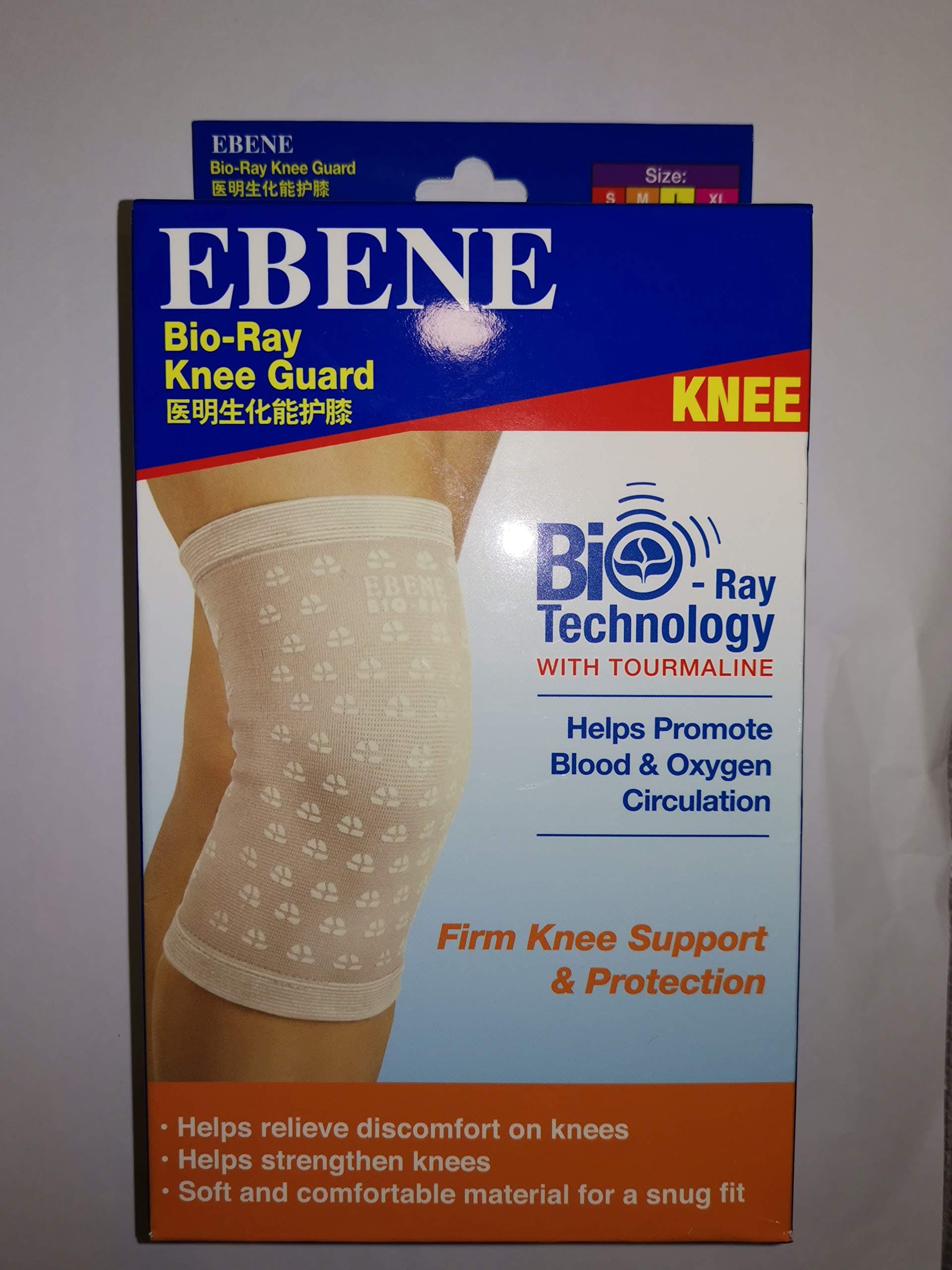 Bio-Ray Knee Guard Size L 1 Pair - Promoting Blood and Oxygen Circulation in The Knees and Legs