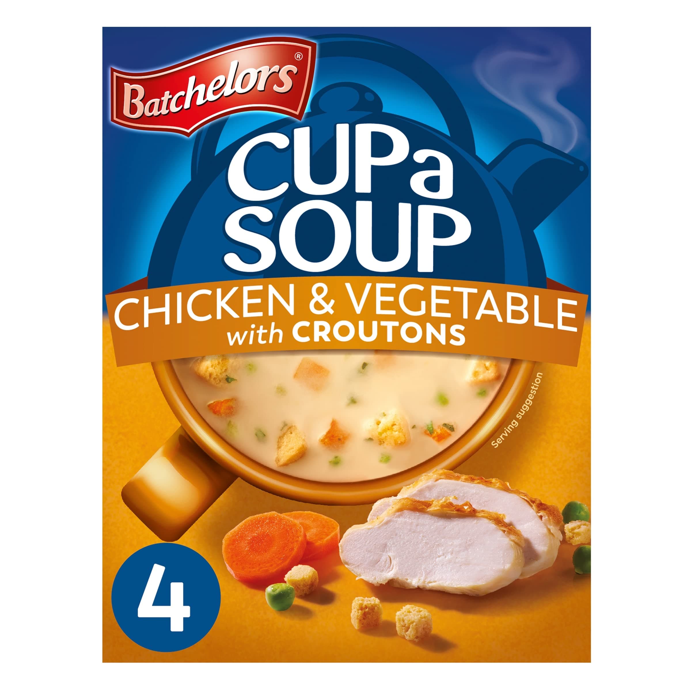 Cup a Soup Chicken and Vegetable with Croutons, 3.88 oz ℮ 110 g