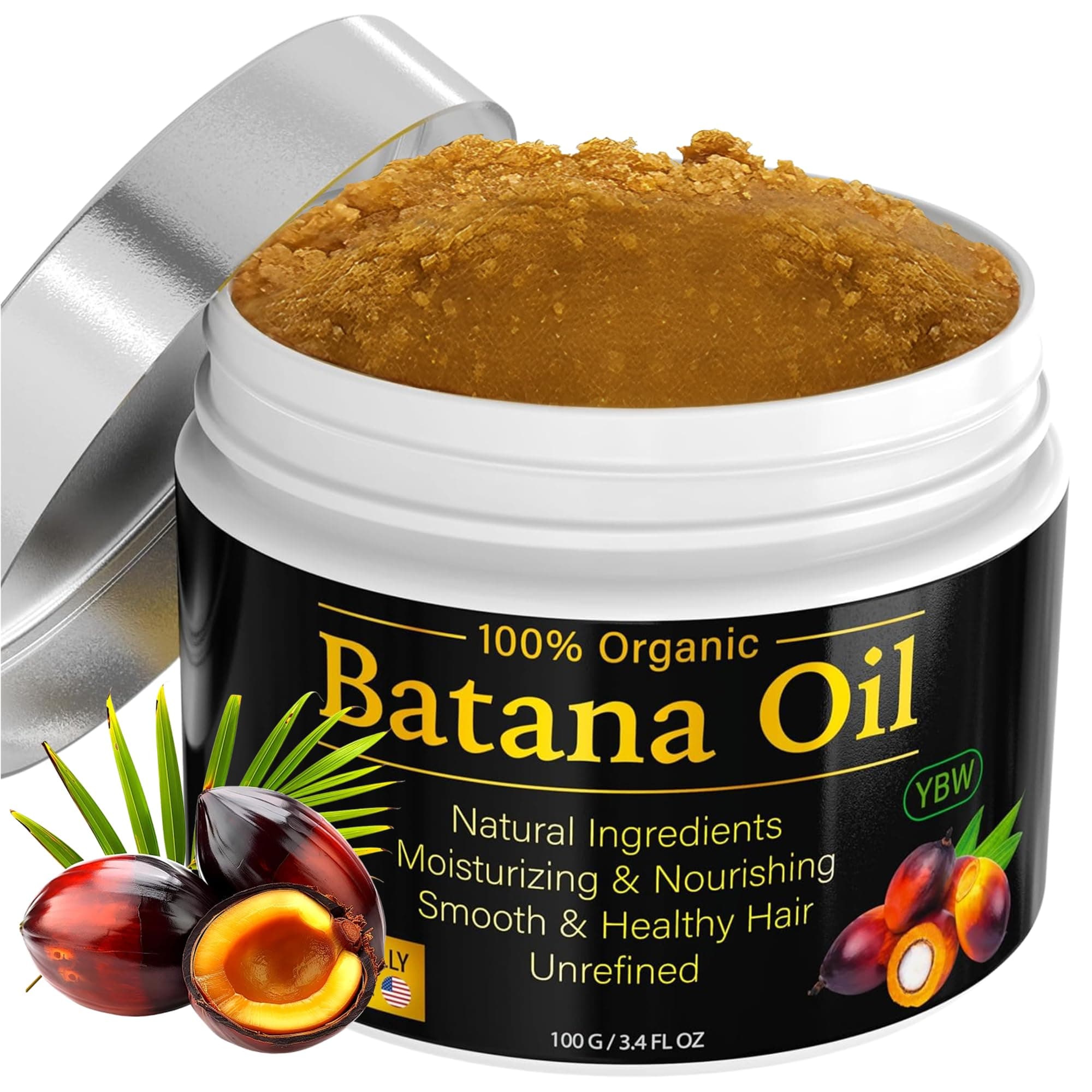 Batana Oil for Hair Growth and Nourishment, Natural Batana Oil to Prevent Hair Loss, Eliminates Split Ends for Men & Women