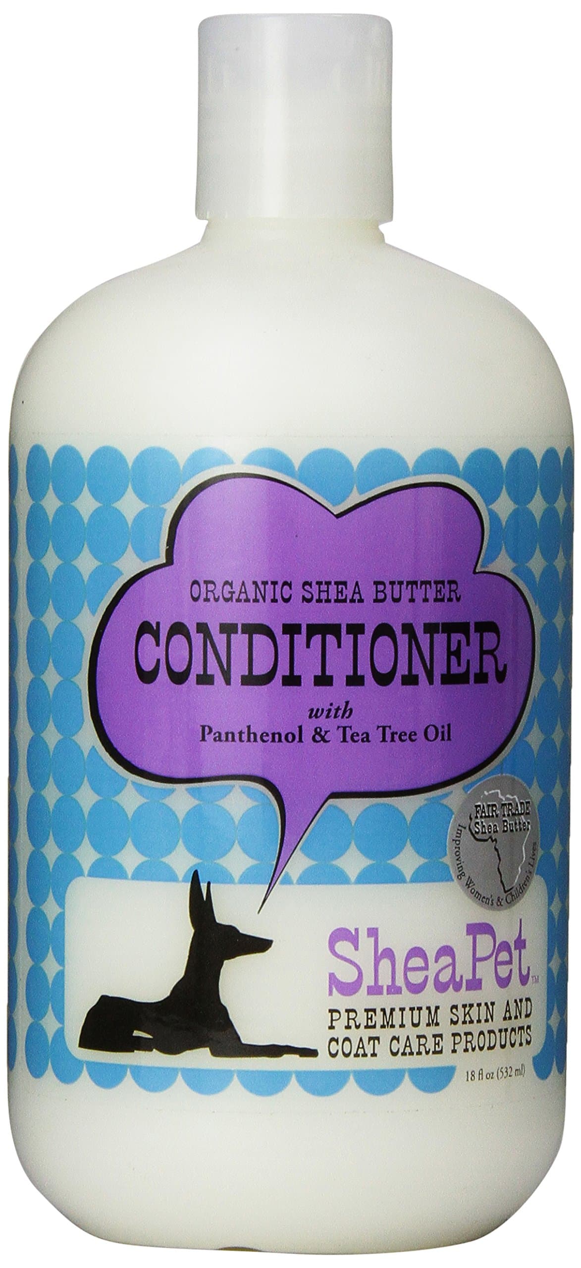 SheaPet Pet Conditioner, 532 ml, Butter Panthenol and Tea Tree Oil