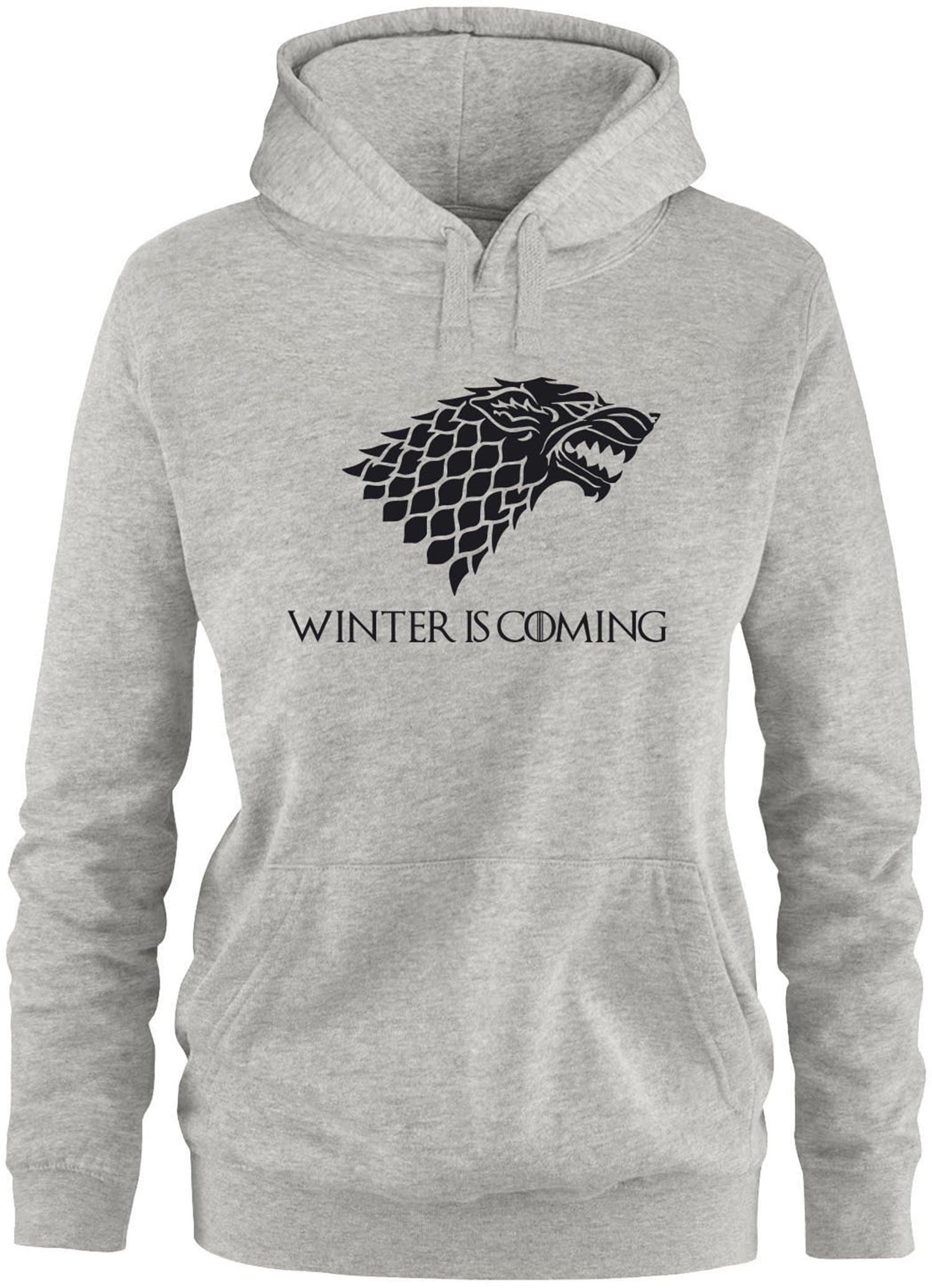 EZYshirt® Game of Thrones | Winter is coming | Shadow wolf ladies hoodie