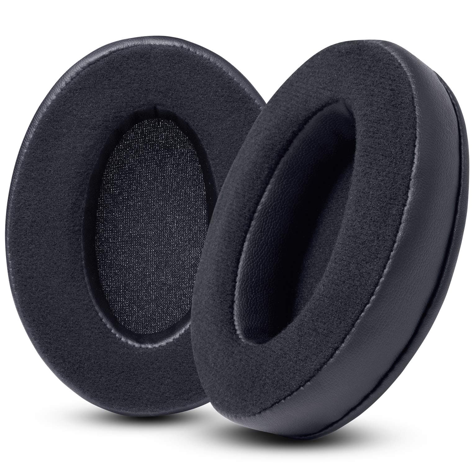 PadZ Velour - The Ultimate Upgraded Earpads by Wicked Cushions - Compatible with Audio Technica, HyperX, SteelSeries Arctis & More - Extra Thick - Bigger Opening - Softer Memory Foam | (Black)