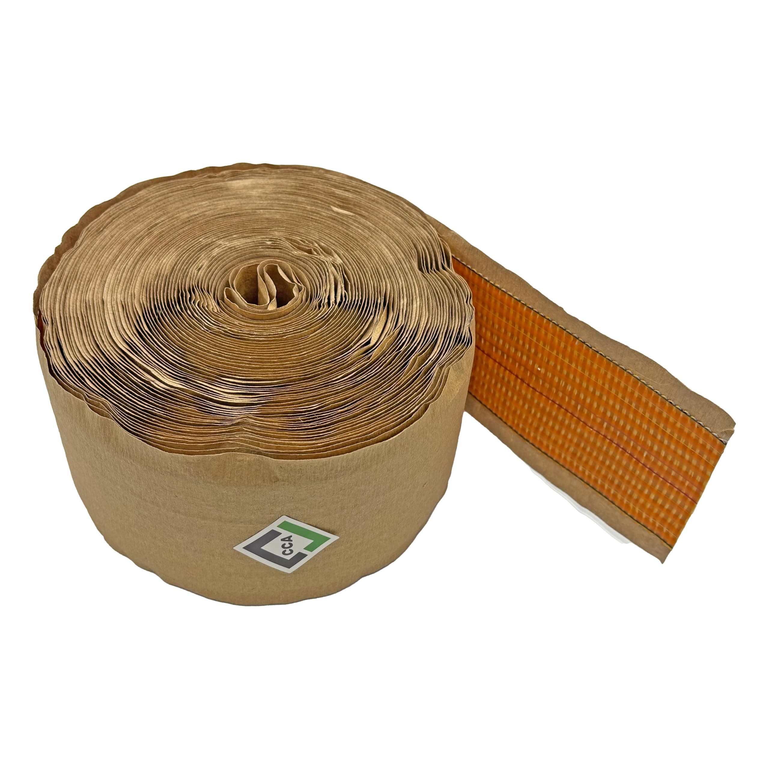 CCA Carpet heat seam Joining Tape - Heat Bond Hot Adhesive Super Seaming Red Stitch 20mtr (66 feet) roll. 100mm wide, Secures joins using a heat seam iron.