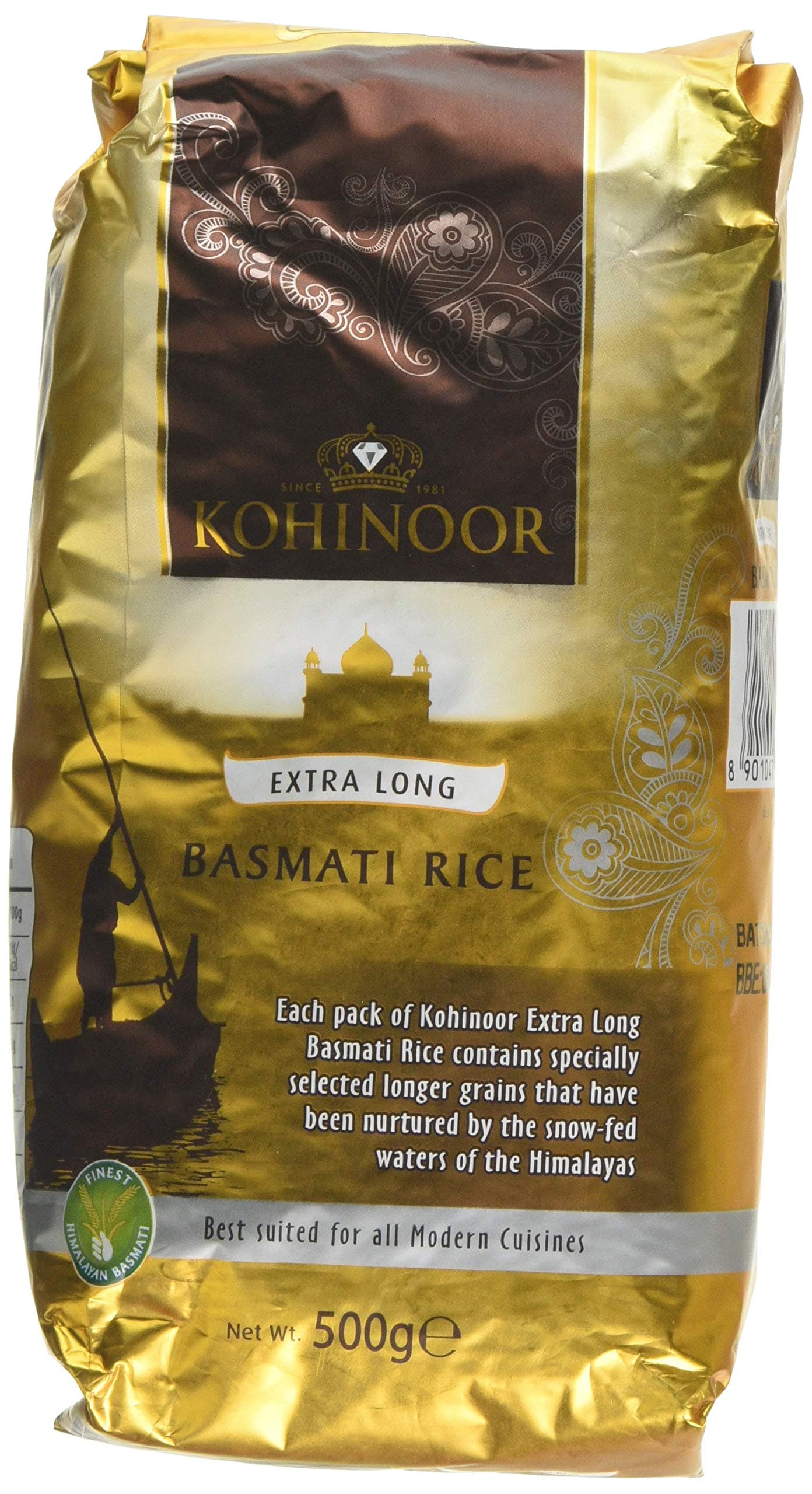 Kohinoor Extra Long Basmati Rice, 500 g, Pack of 12