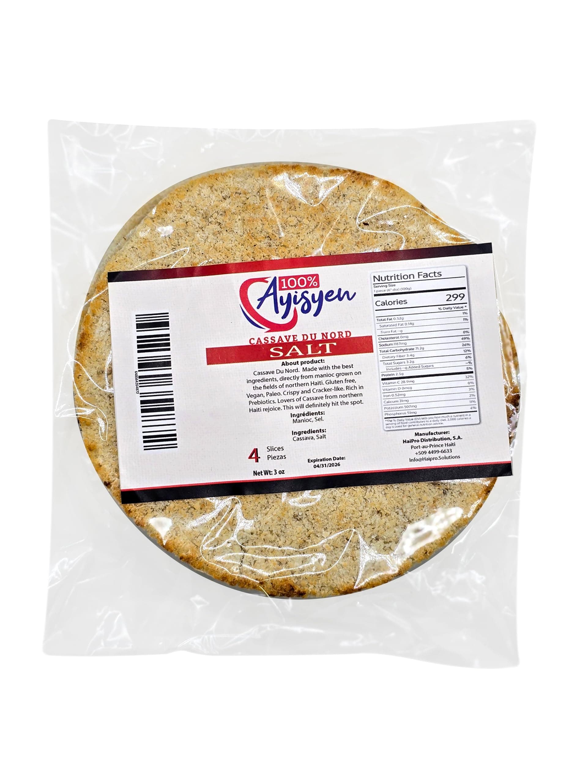 Cassava Salt - 100% Ayisyen - Direct From Haiti