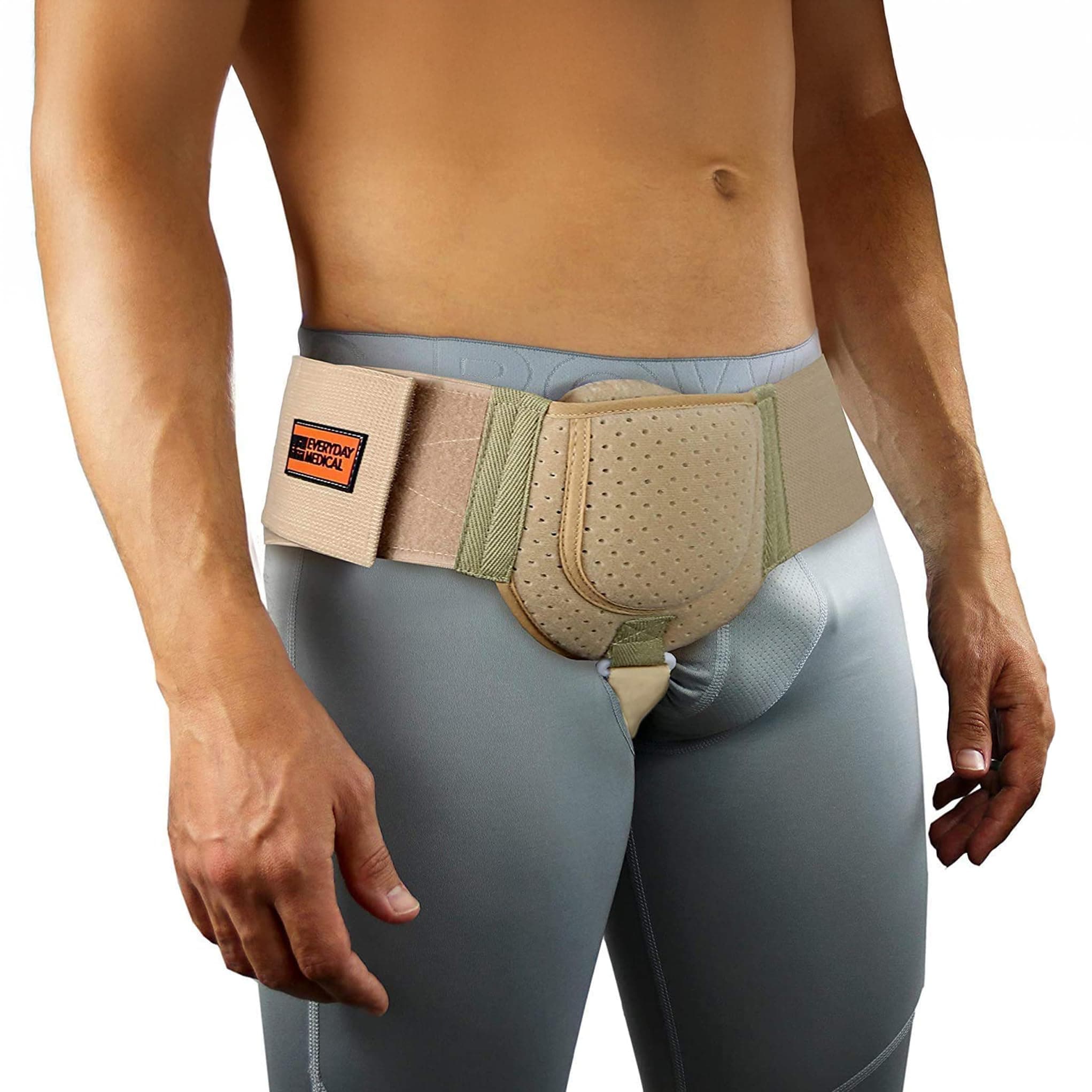 Everyday Medical Hernia Guard I Inguinal Hernia Belt for Men I Left or Right Side, Post Surgery Men’s Inguinal Hernia Support Truss for Inguinal, Groin Hernias I Adjustable Waist Strap I Large/XLarge