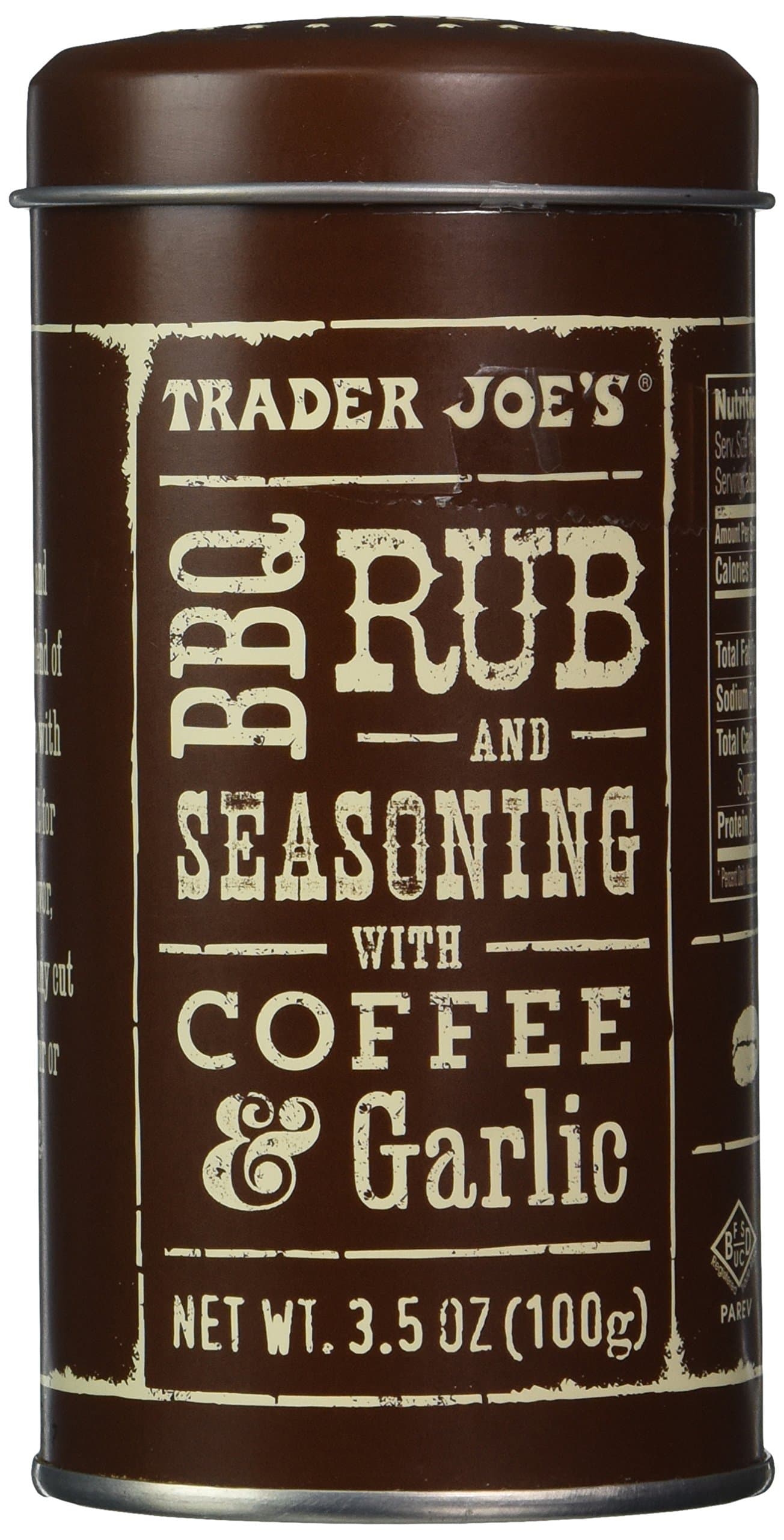 Trader Joe's BBQ Rub and Seasoning with Coffee & Garlic