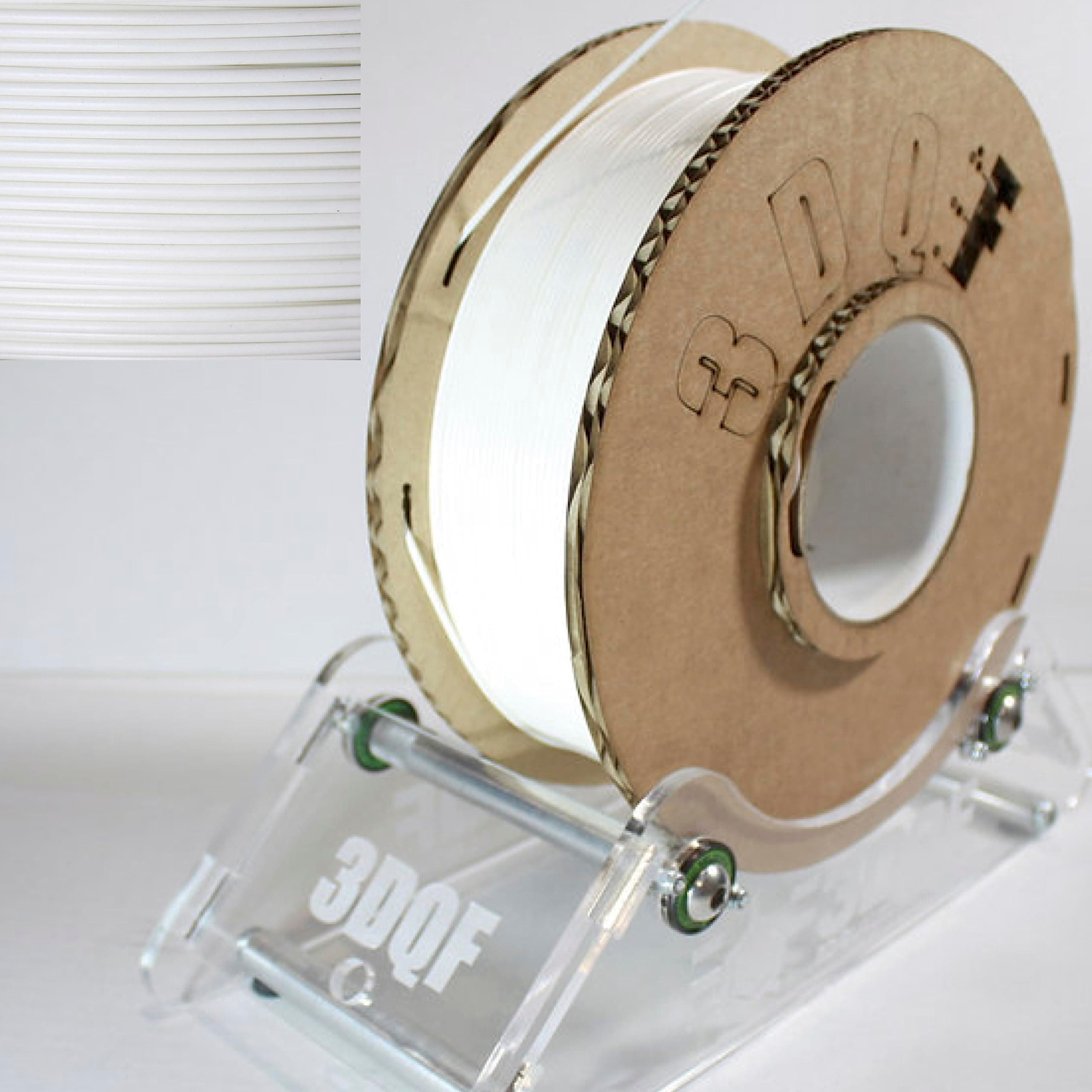 PLA 3D Printer Filament, Titanium White, PLA Filament 1.75mm, 1kg Spool, Manufactured in The UK