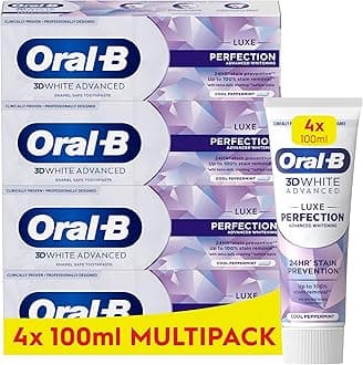 Oral-B 3DWhite Advanced Luxe Perfection Toothpaste 400 ml (100 ml x 4)