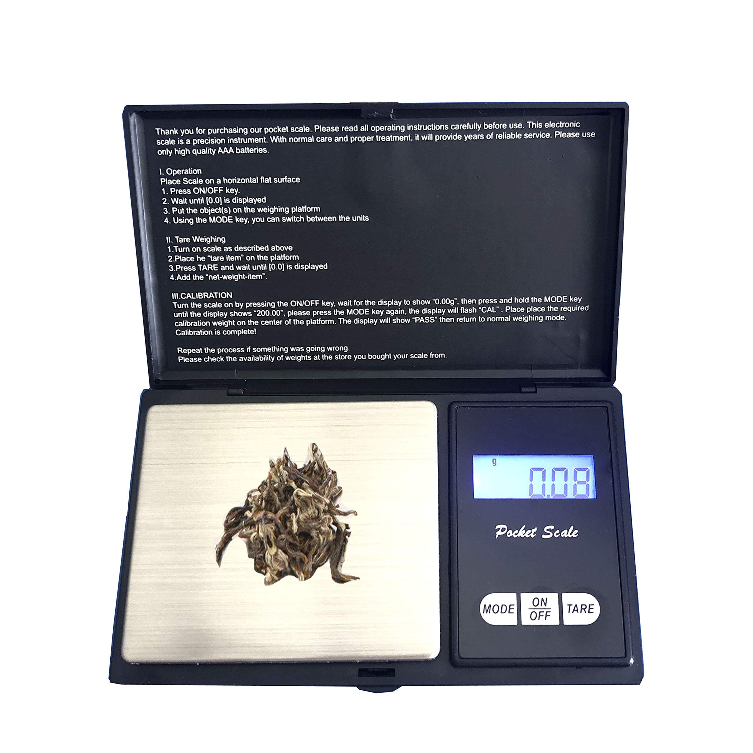 Digital Scale Gram Scale for Food Kitchen Jewelry Mini Small Coffee Weed Scales with LCD Display Accuracy 0.01g Capacity 100g