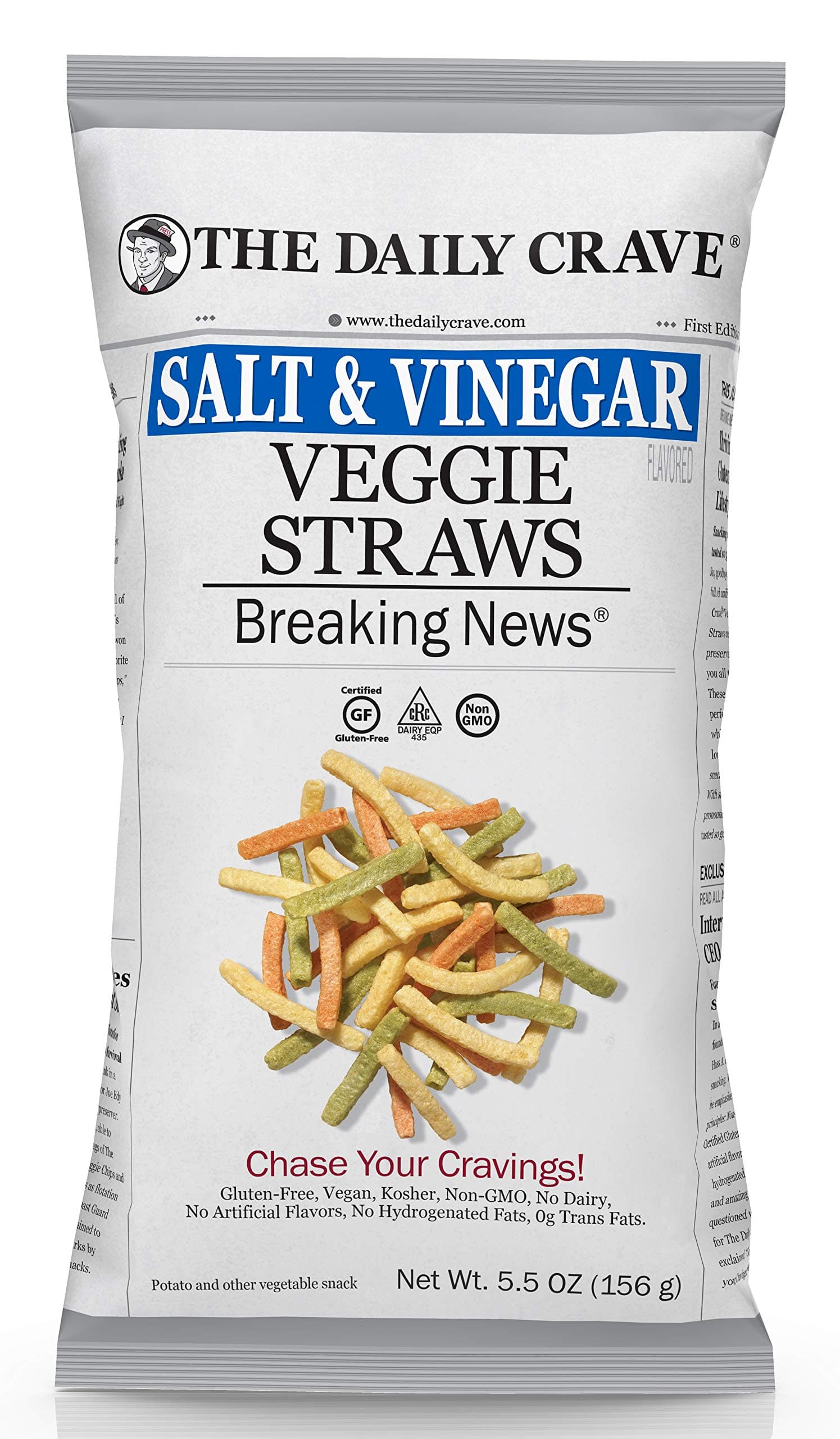 Daily Crave - Salt Vinegar Veggie Straw 156g