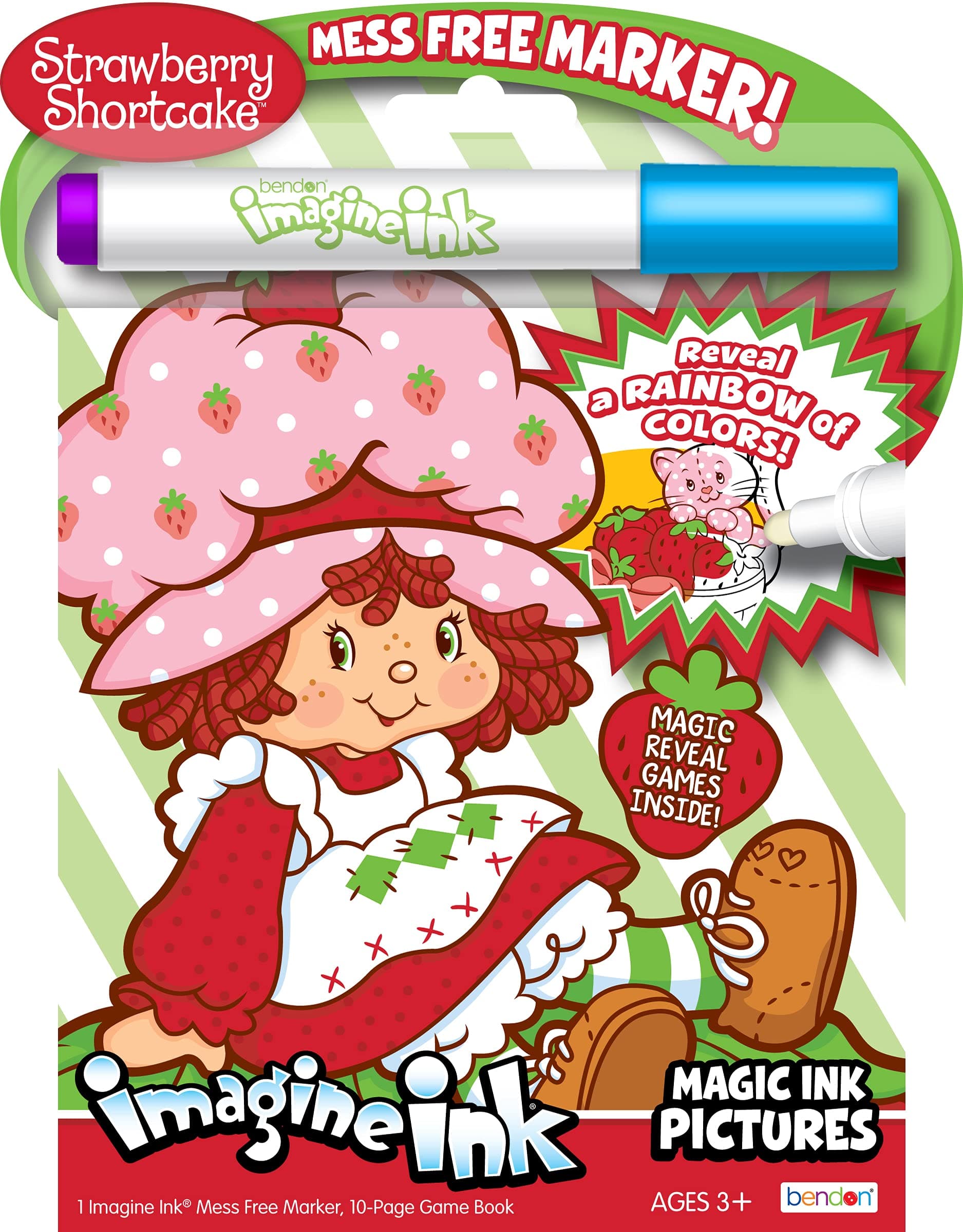 Strawberry Shortcake Imagine Ink Coloring Game Book, Magic Ink Pictures, Mess Free Marker