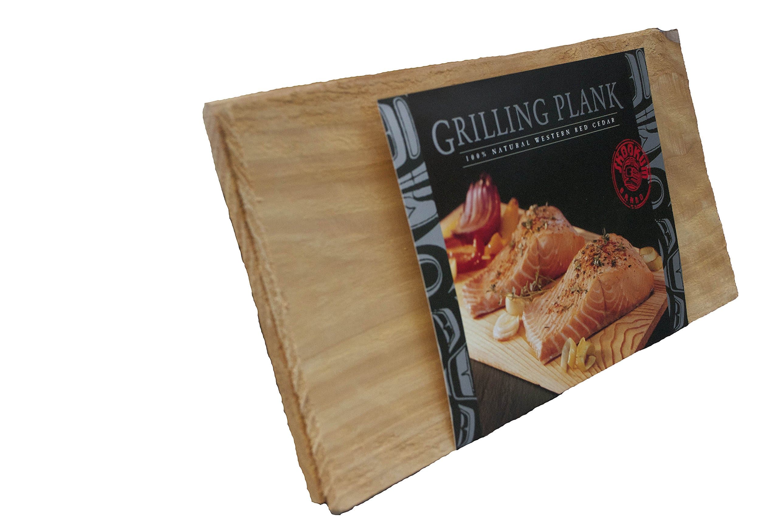 SKOOKUM King-Size Gourmet Pacific Cedar Grill Planks - (2 Pack 14" x 7" x 3/8") Thicker and Larger!