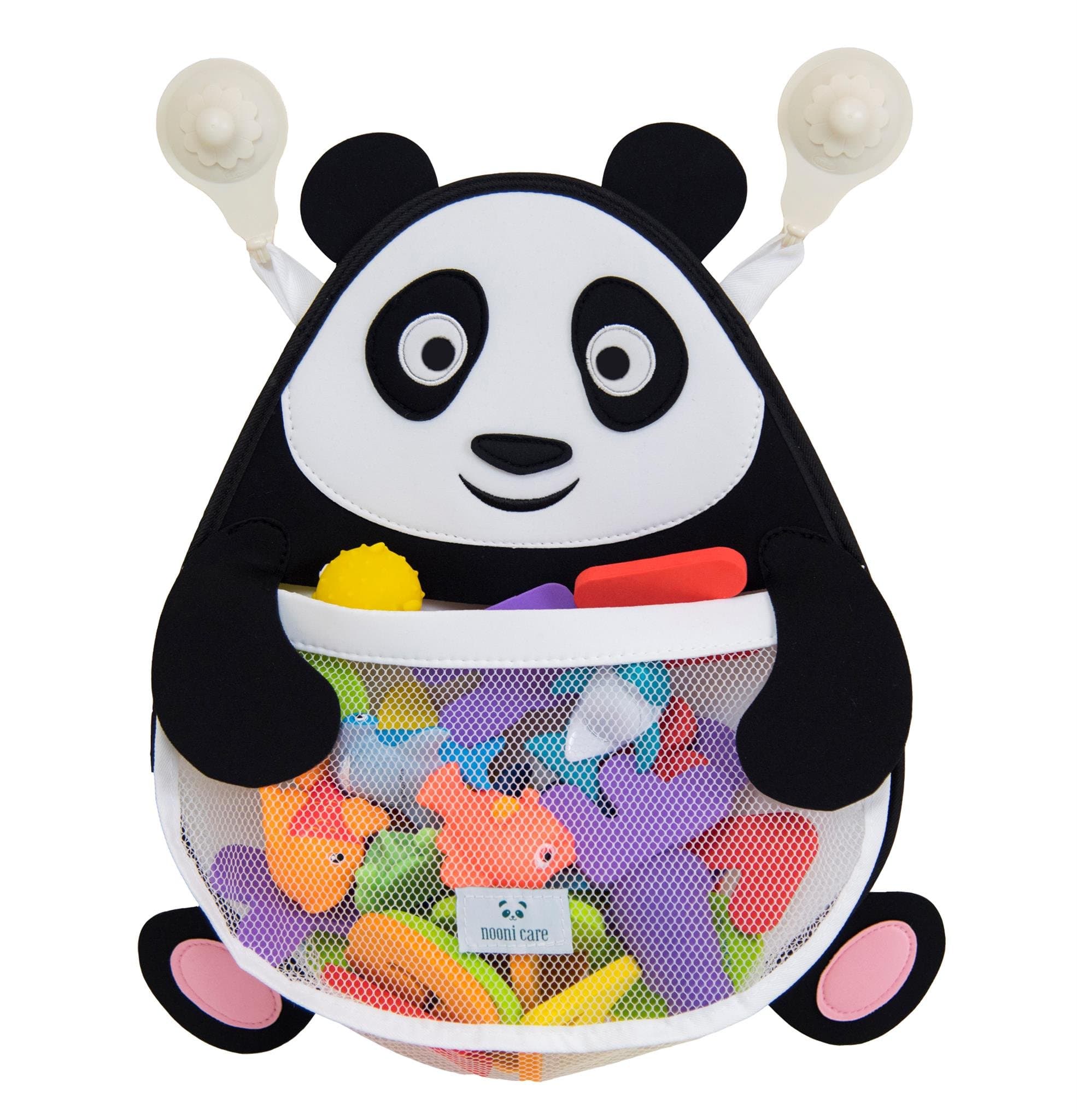 Bath Toy Organizer, Fat Panda Bathroom Toys Storage Net with Heavy Duty Suction Cups