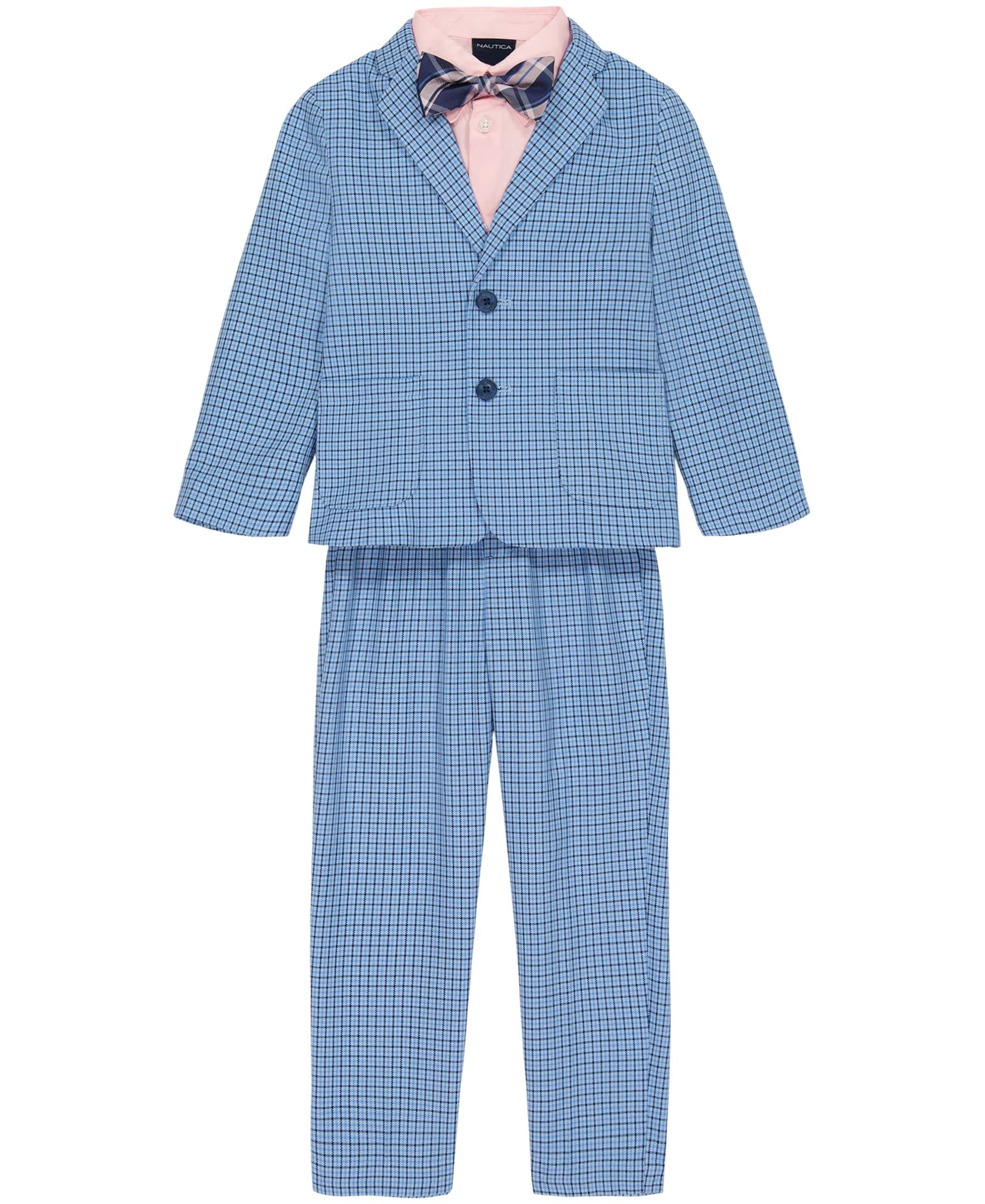 Nautica Boys' 4-Piece Suit Set with Dress Shirt, Tie, Jacket, and Pants