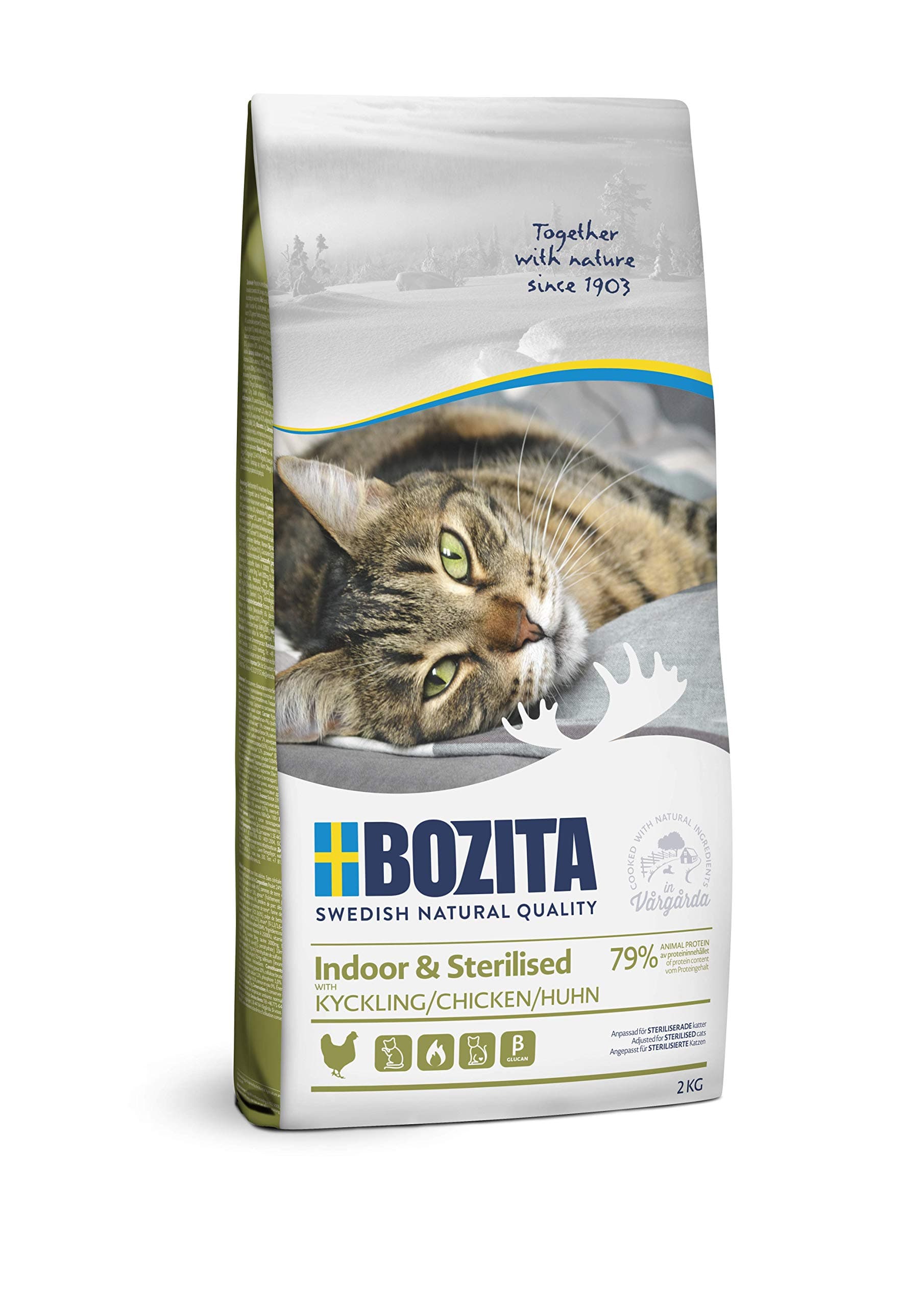 BozitaDog Food, Bird, Chicken Flavor, Indoor & Sterilised, 2kg