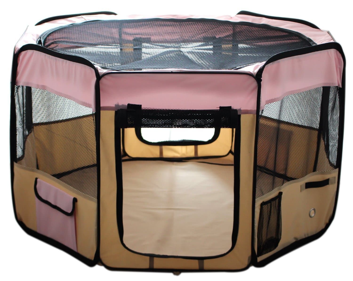 ESK Collection48" Pet Puppy Dog Playpen Exercise Pen Kennel 600d Oxford Cloth Pink