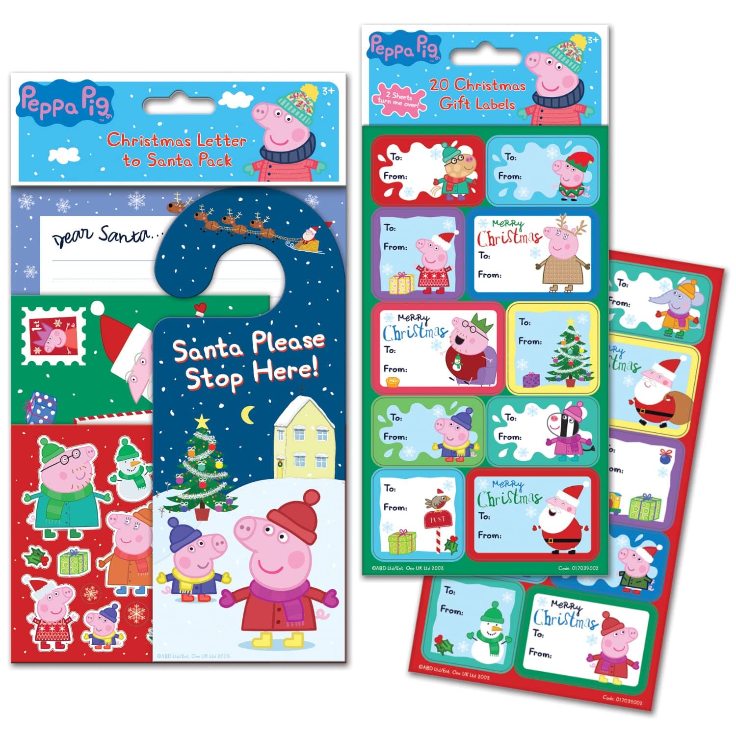 Paper Projects Peppa Pig Christmas Letter to Santa and Gift Labels Bundle Pack | Official Licensed Product | Perfect for Christmas