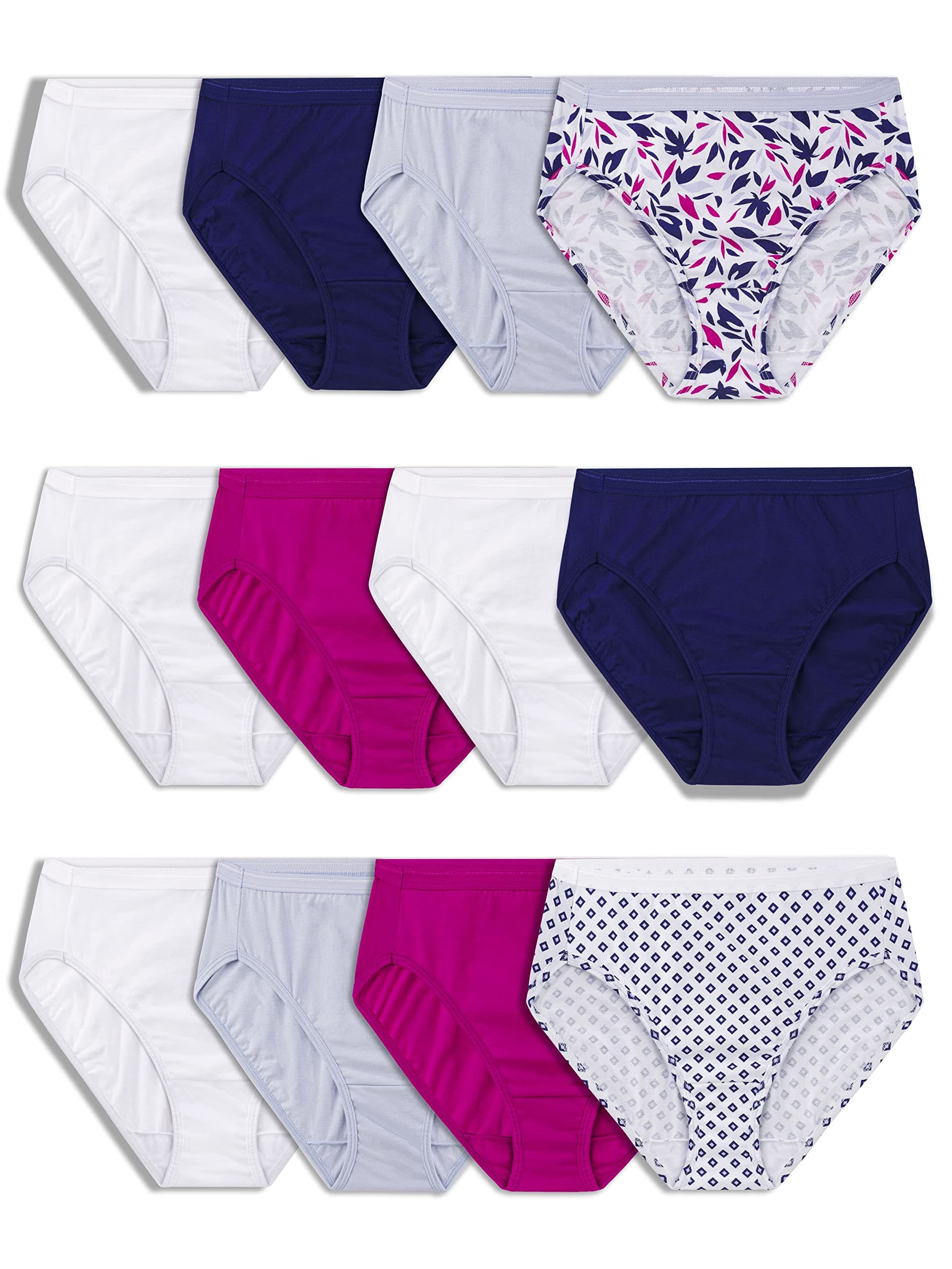Women's Eversoft Cotton Underwear Multipacks, Tag Free & Breathable, Available in Plus Size