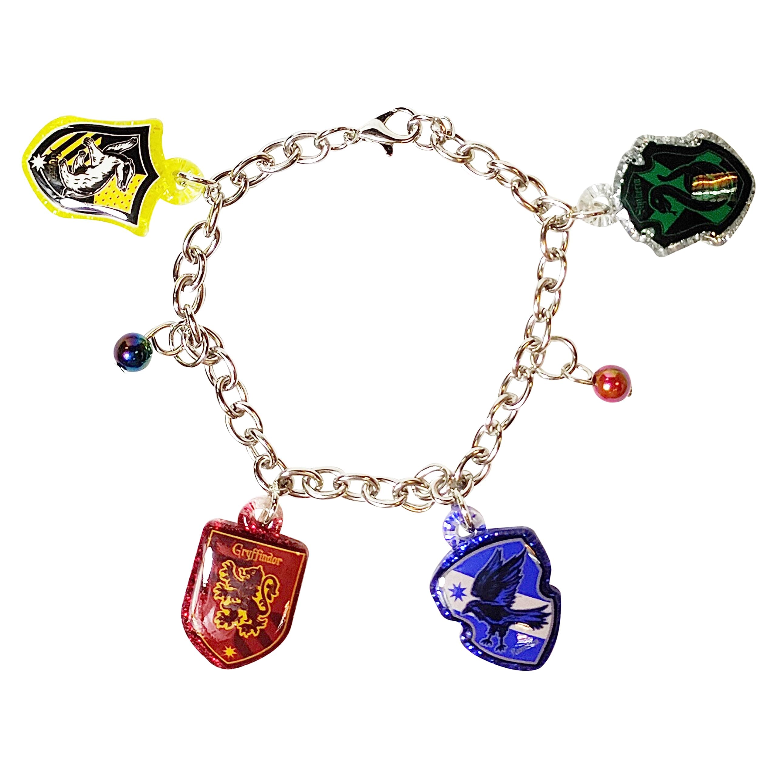 LUV HER Harry Potter 7" Bracelet with 4 Metal Charms, for Boys and Girls, Ages 3+