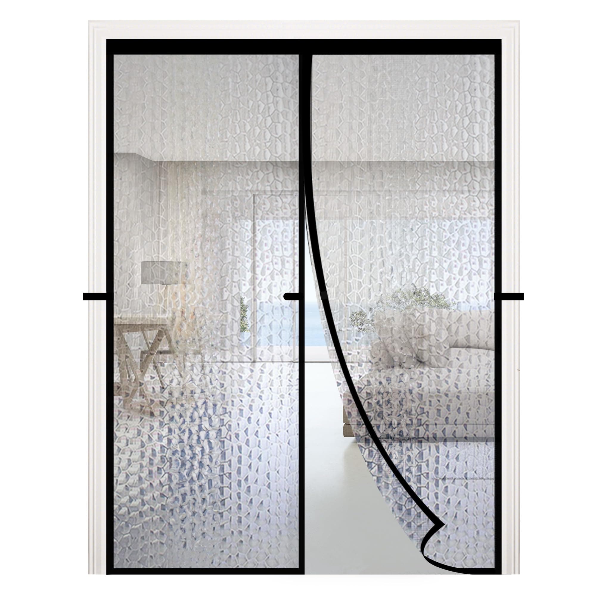 RELIANCER Magnetic Thermal Insulated Door Curtain,Waterproof EVA Door Cover,Fit Doors Size Up to 32"x80",Temperature Protection Insulated Doorway Curtain Partition,Patio Self-Closing Doors Net Screen