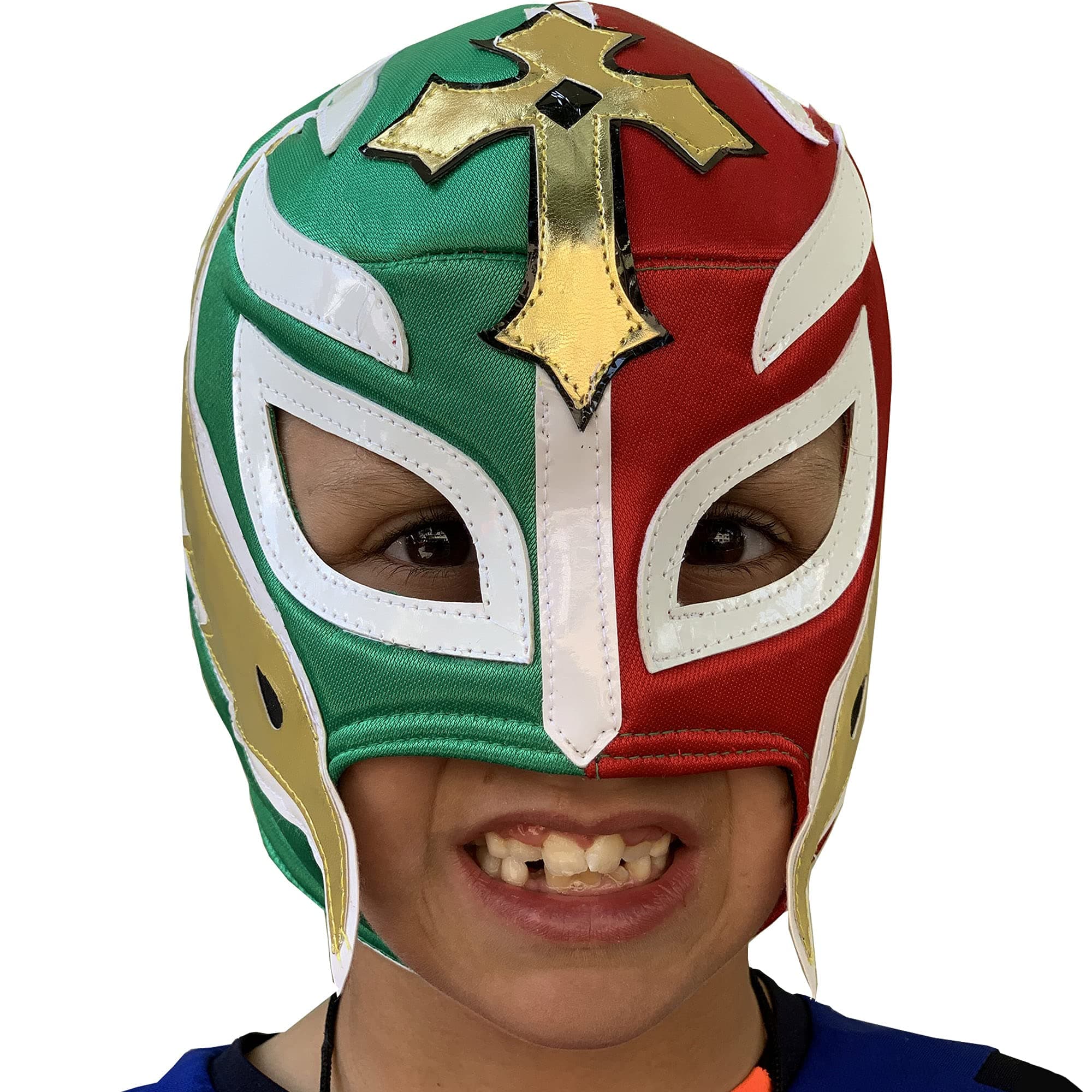 Make It Count REY MISTERIO Youth Lucha Libre Wrestling Mask (Kids-Fit) 8 to 11 y/o - Luchador Mask