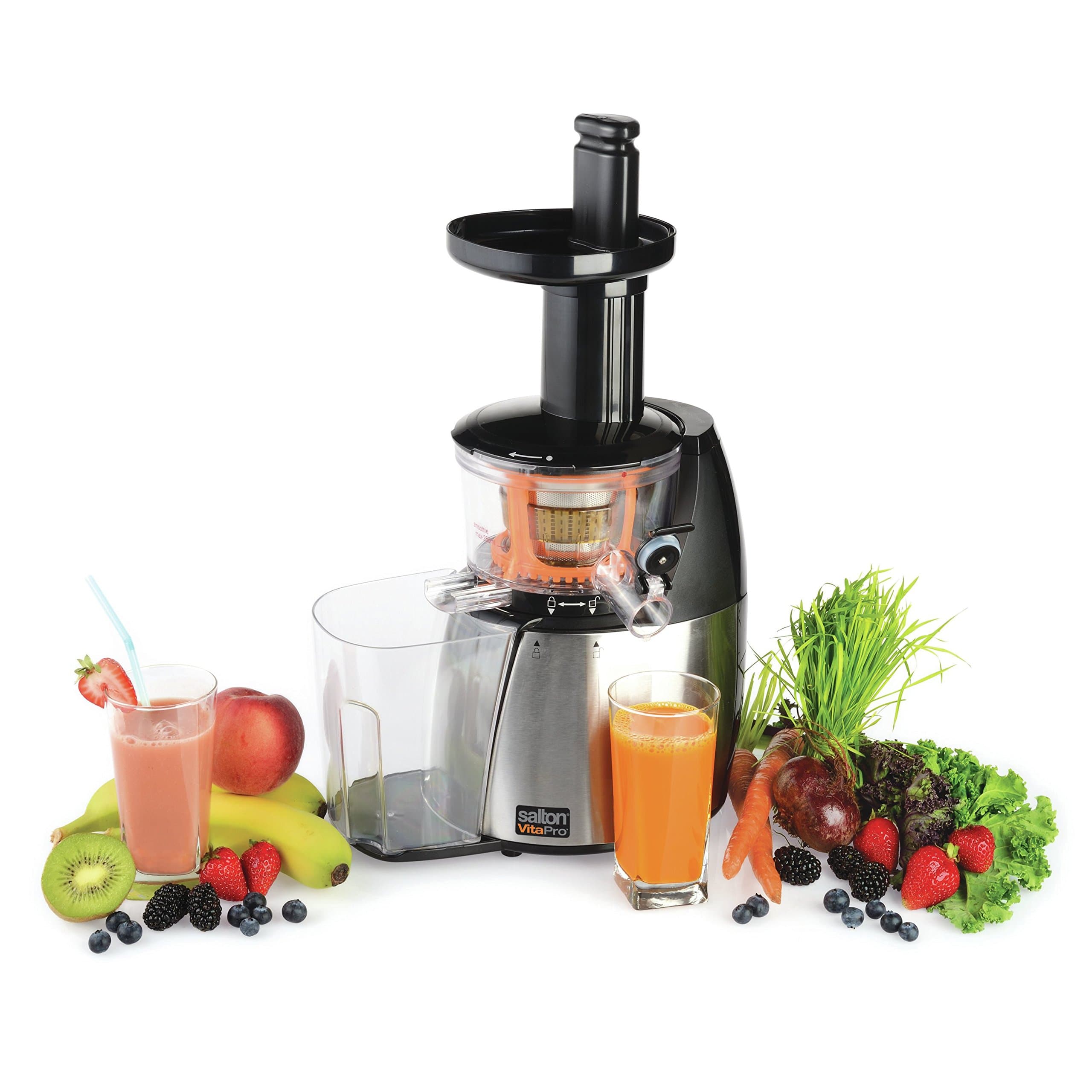 Salton JE1372 Vita Pro Low Speed Juicer, White
