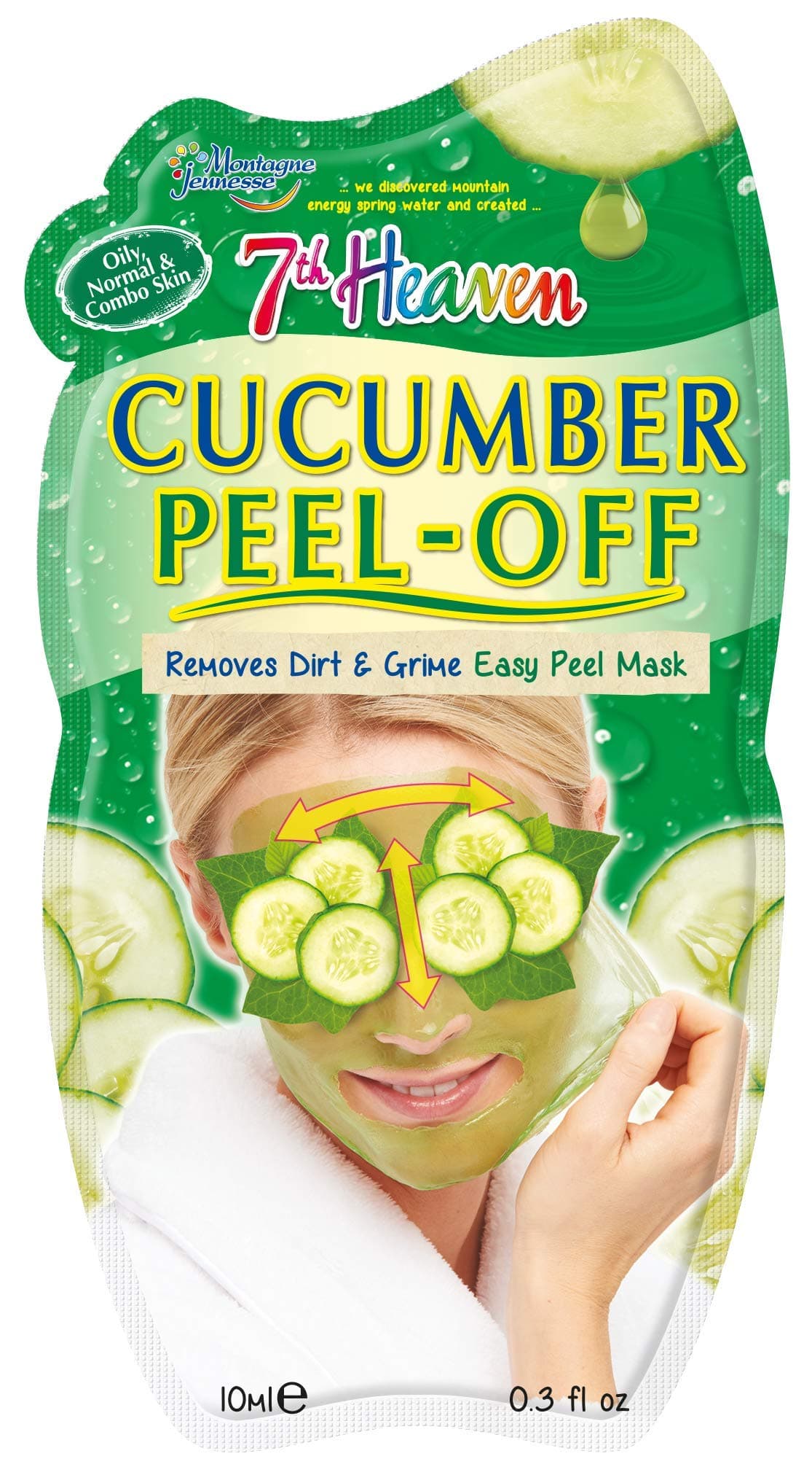 Cucumber Easy Peel-Off Face Mask To Remove Dirt And Grime