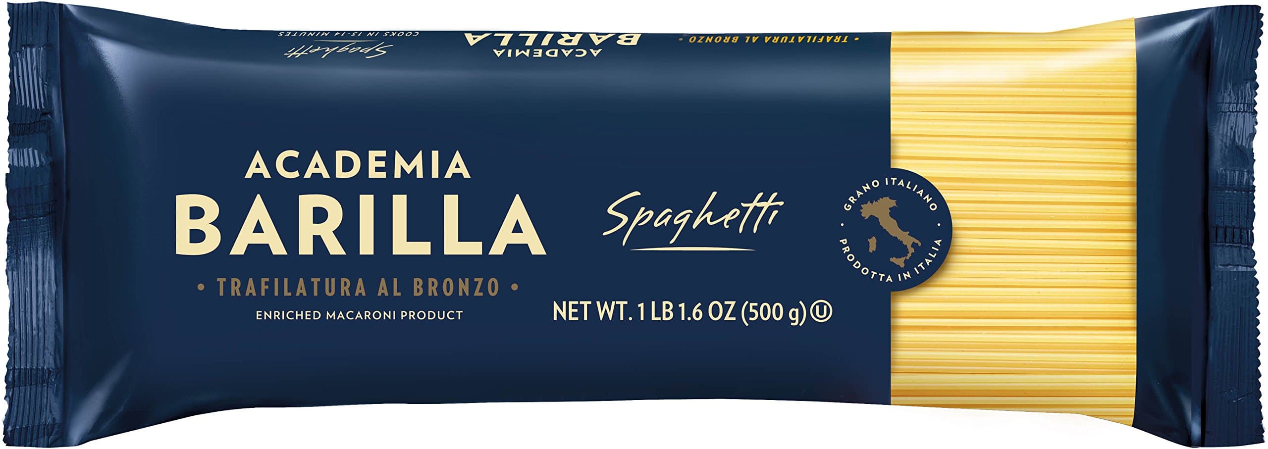 Academia Barilla Pasta, Spaghetti, 500 Gram (Pack of 24)