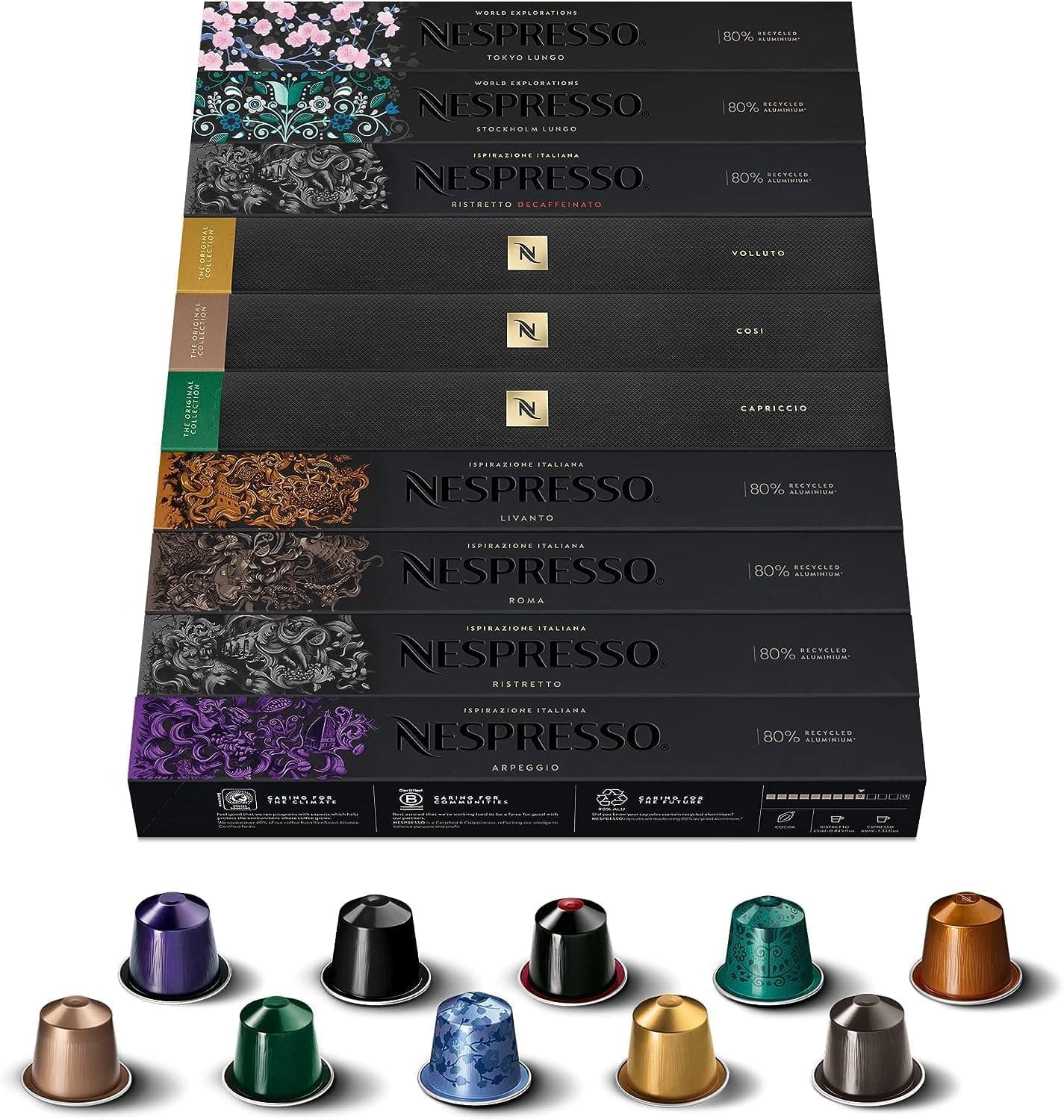 Nespresso pods mixed 100 pack