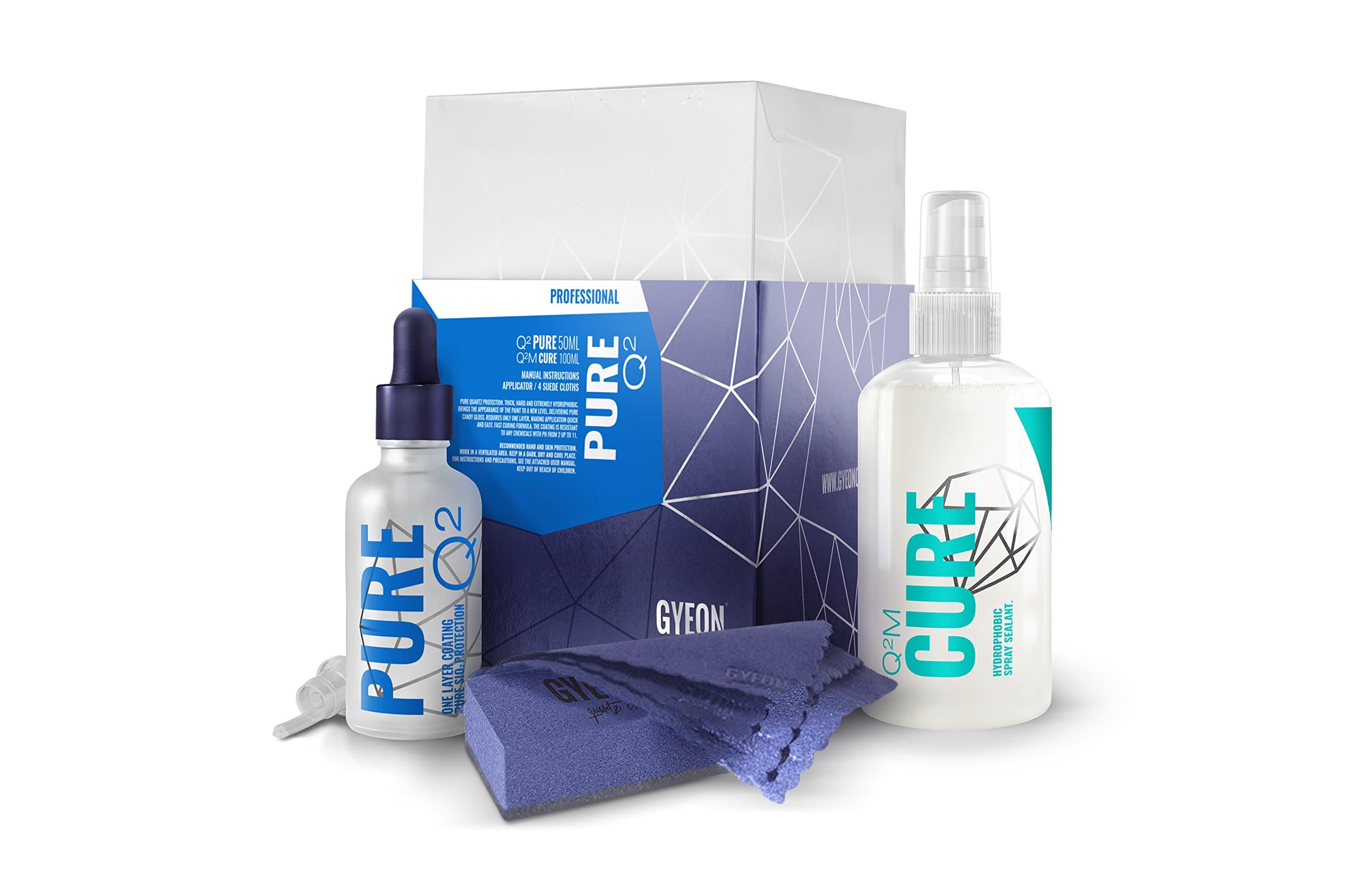 Gyeon Quartz Pure (30ml) - Professional Grade Ceramic Coating - Hydrophobic Car Ceramic Coating Kit Ultimate Shine - 9H sio2 Nano Ultra Hard Ceramic Coating for Cars - Self Cleaning