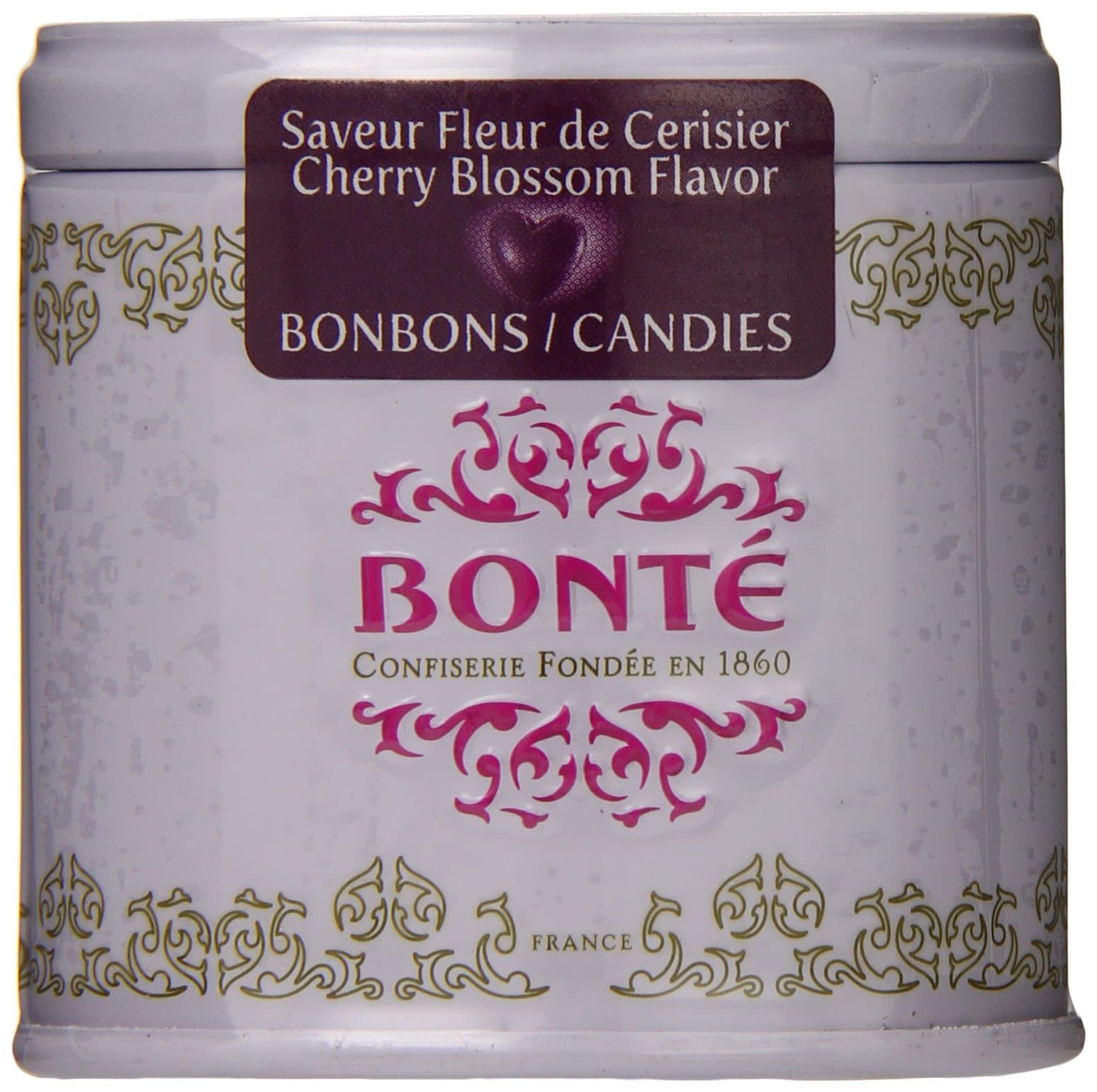Bonte Confiserie Hard Candy Exquisite Collection, Cherry Blossom with Mini Tin Box