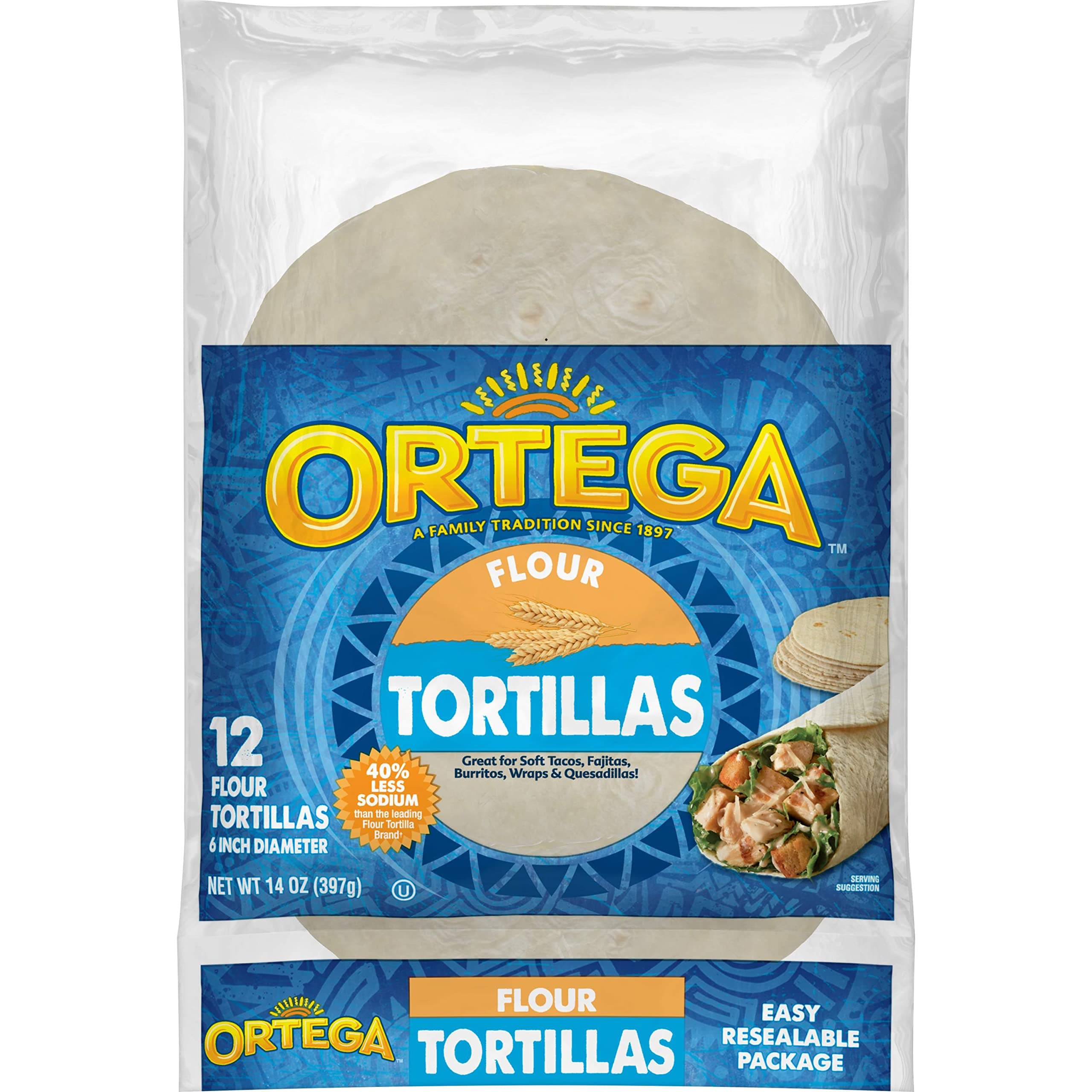 ORTEGA 6" Flour Tortillas 397G