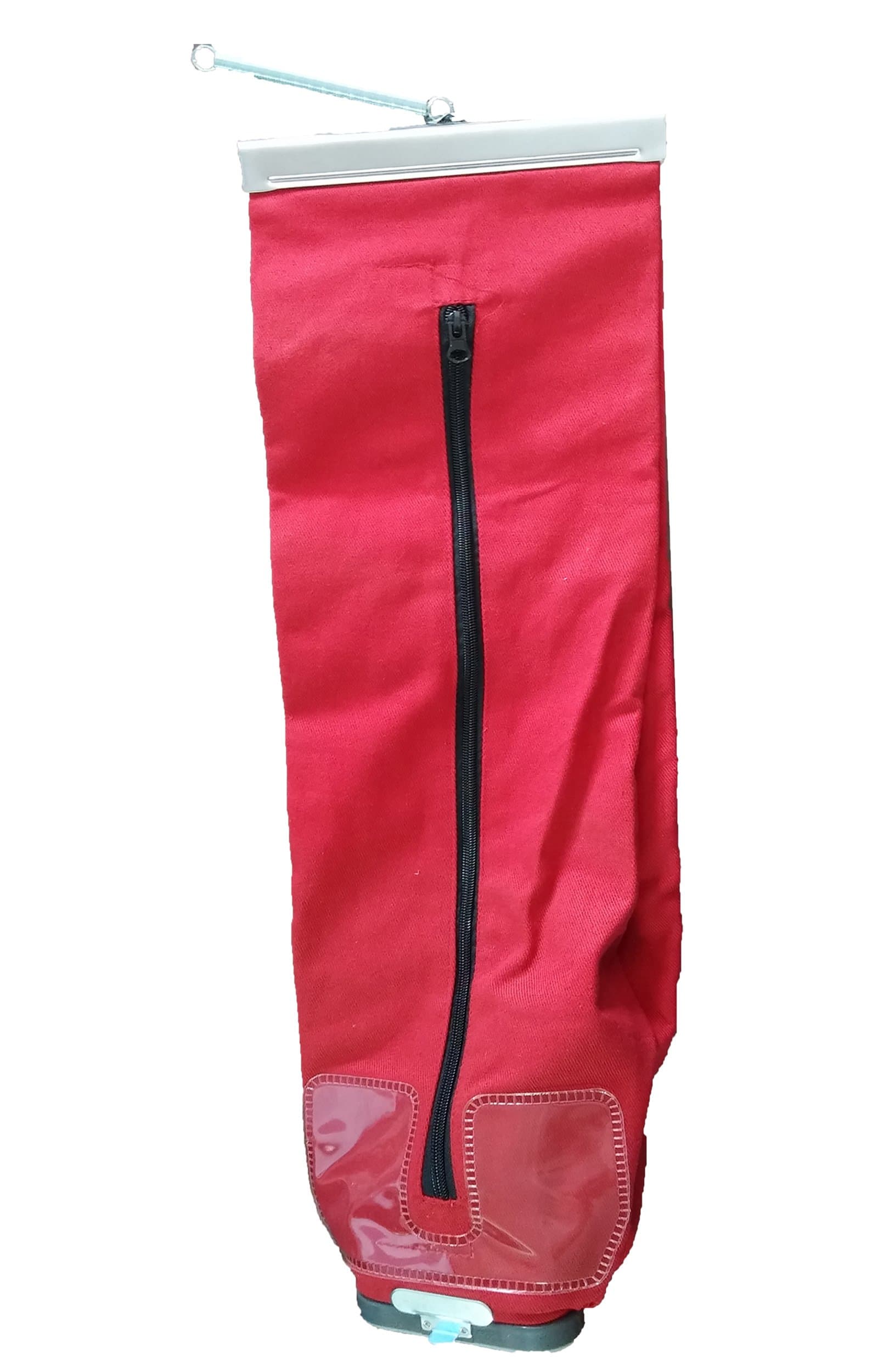 Red Vacuum Cleaner Outer Cloth Bag Fits Eureka, Sanitaire, Kent, Advance, NSS, Oreck Bissell, EuroClean, Nilfisk, RealiaVac, Triple S, Clarke/Alto Vacuum Brands (Two-Way (Zipper/Shake out))