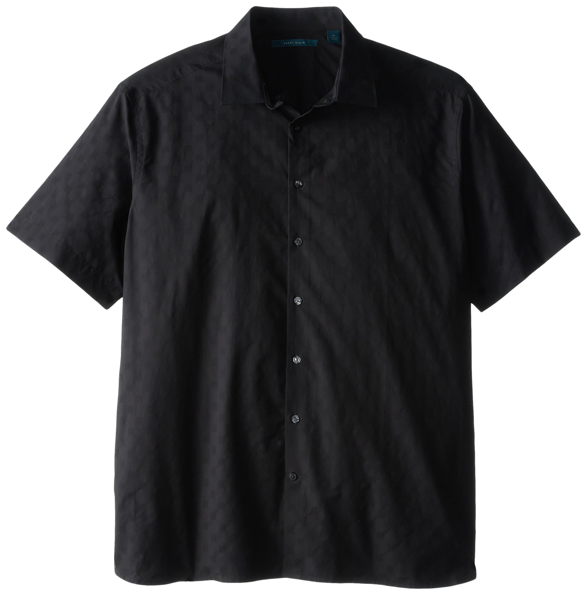 Perry Ellis Men's Big-Tall Dobby Print Shirt