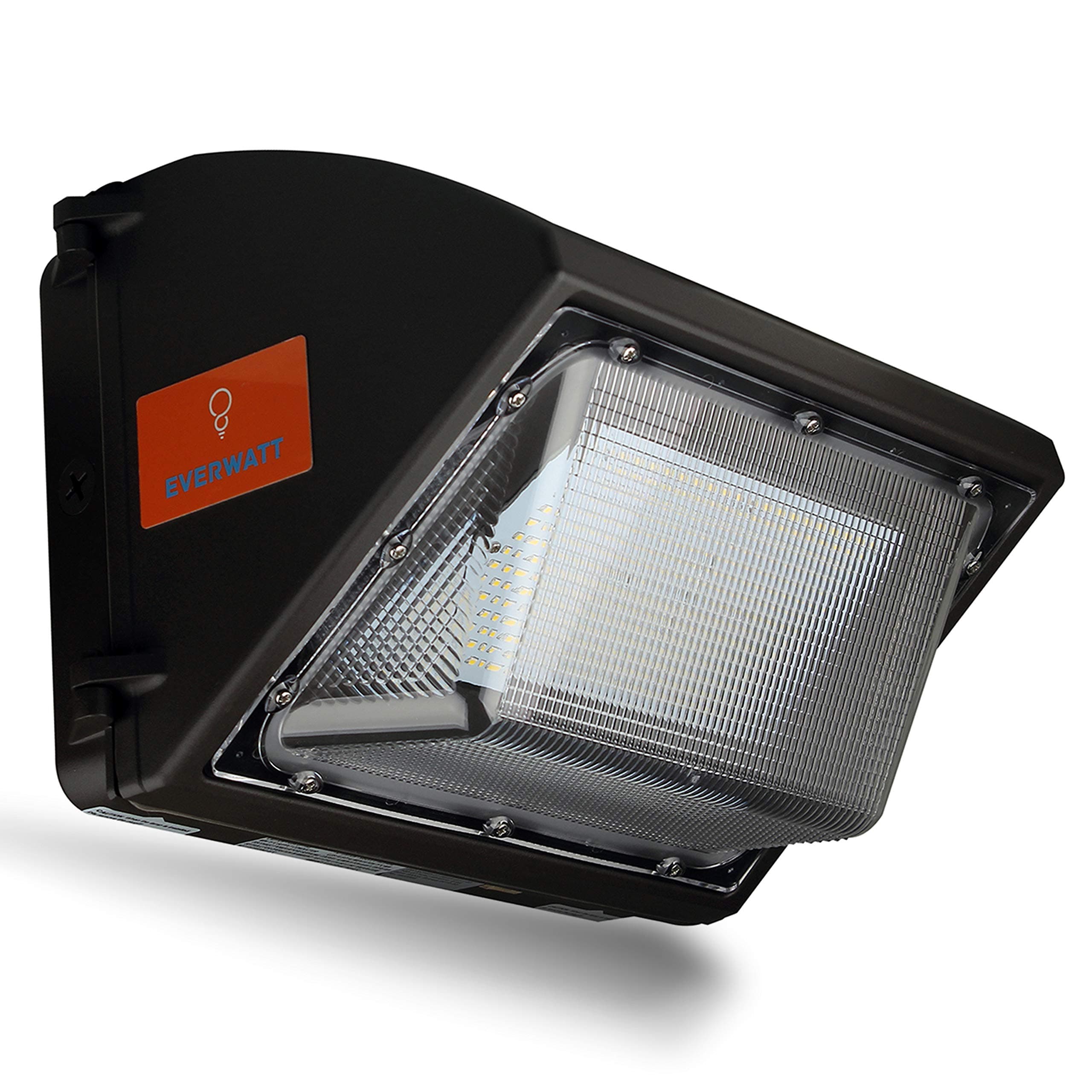 EverWatt High-Efficiency 650W Metal-Halide Equivalent, 120W LED Outdoor Wall Pack Light, 5000K Cool White, 16000 Lumens, Waterproof, Easy Mount, Commercial/Industrial, UL & DLC