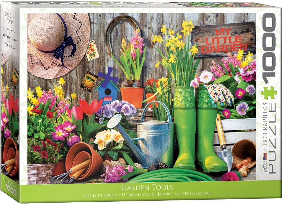 (EURHR Garden Tools 1000Piece Puzzle 1000Piece Jigsaw Puzzle (6000-5391) , Green