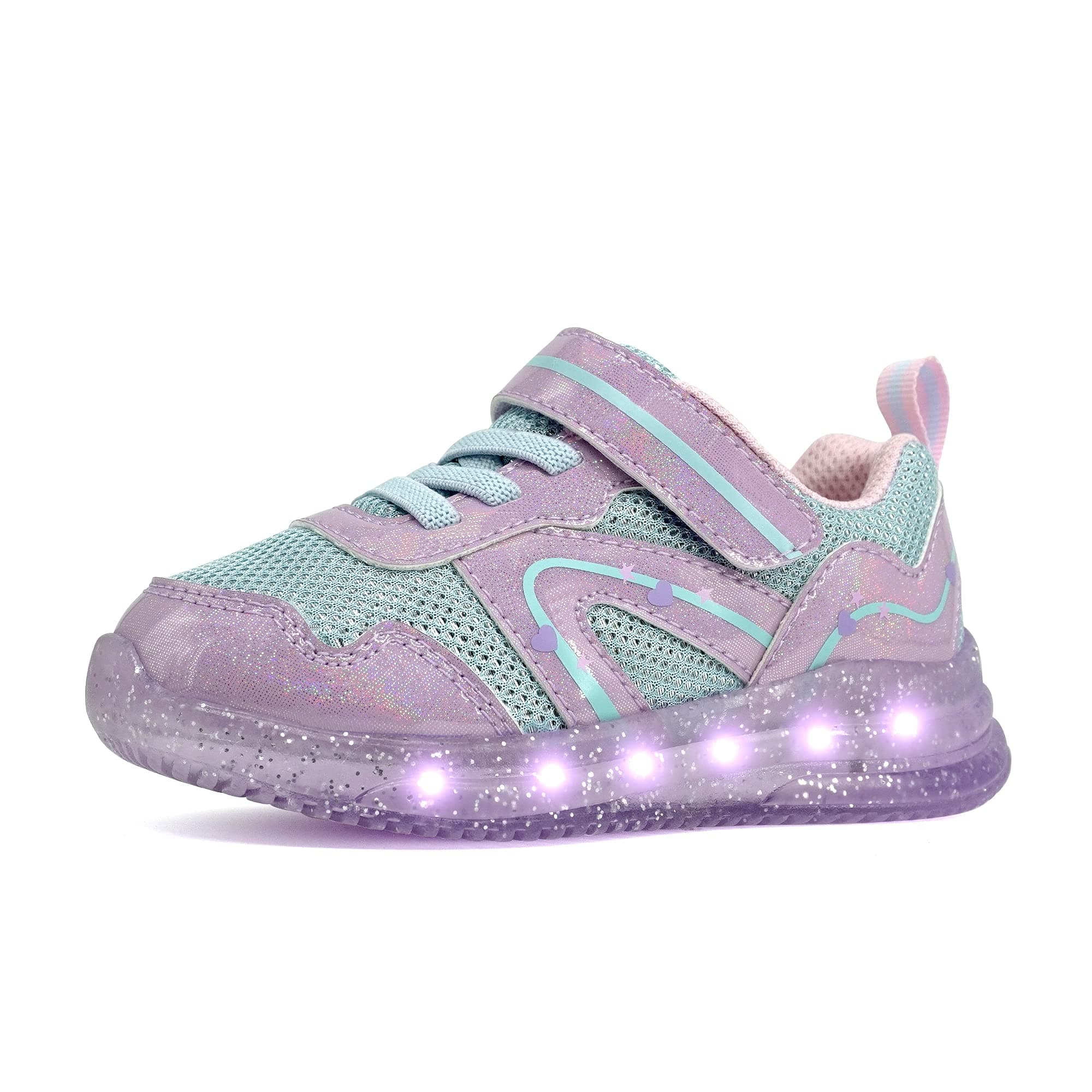 AMZZPIKLight Up Shoes for Boys Girls Toddler LED Flashing Sneakers Breathable Sport Walking Shoes for Kids