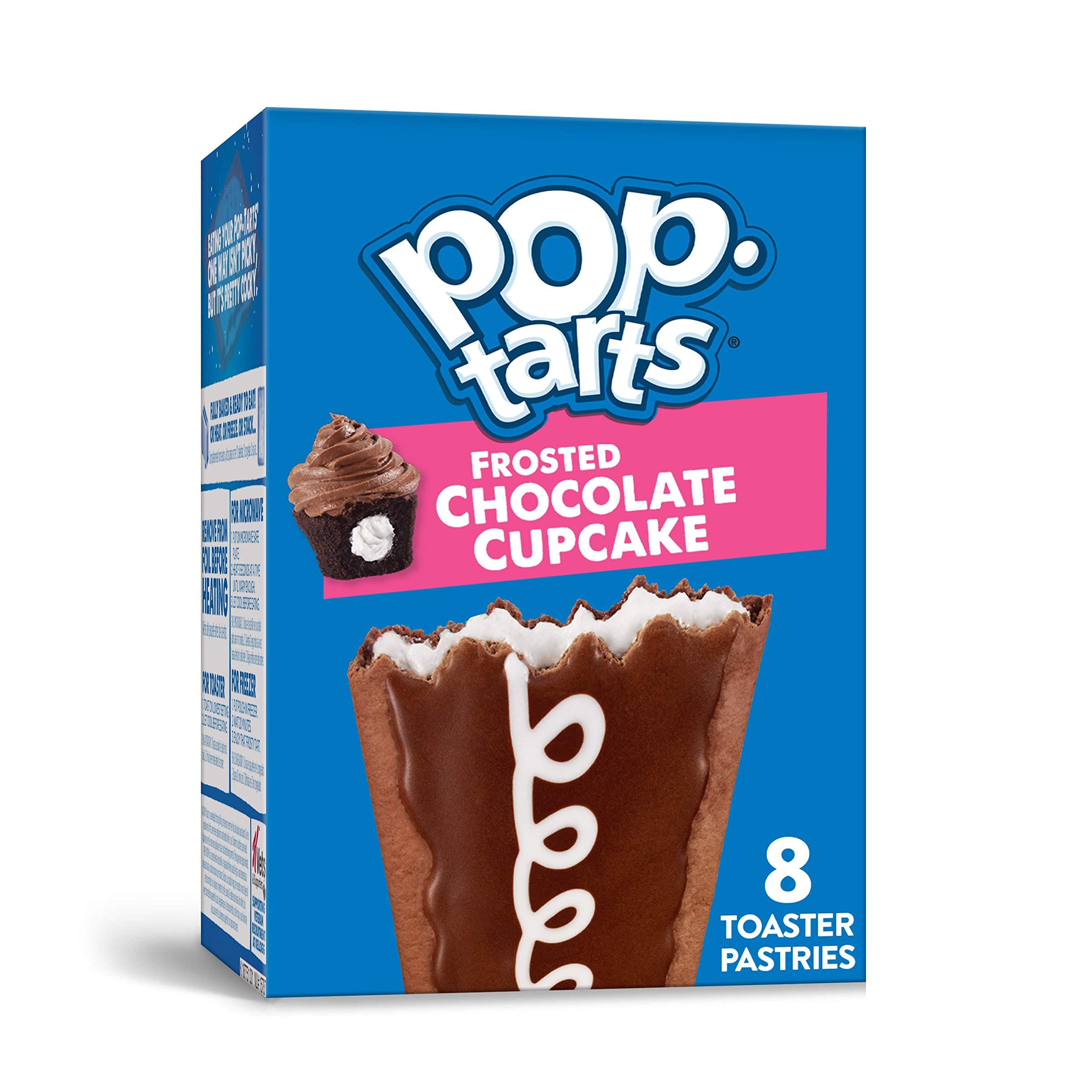 Pop-Tarts, Breakfast Toaster Pastries, Frosted Chocolate Cupcake, Proudly Baked in the USA, Value Pack, 13.5oz Box (4 Count)