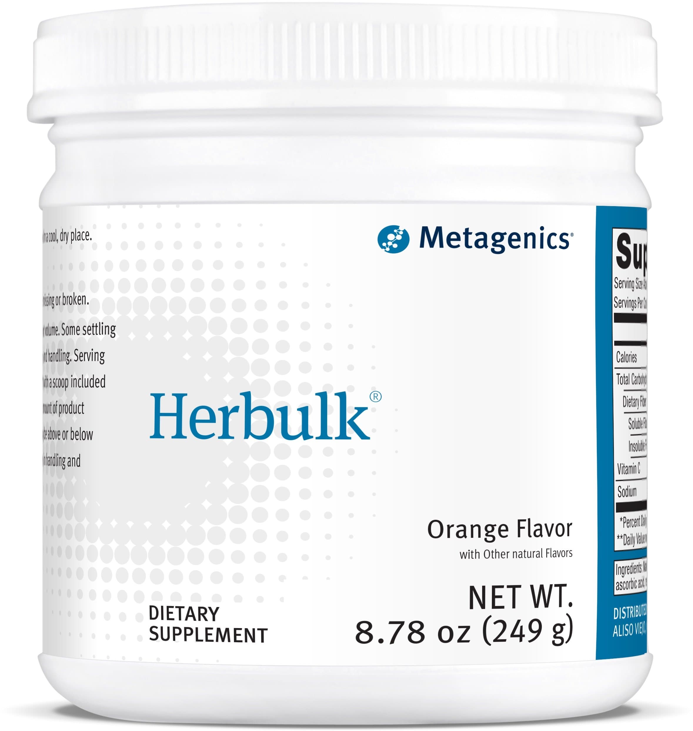 Metagenics Herbulk Dietary Supplement, Orange, 8.78 Ounce