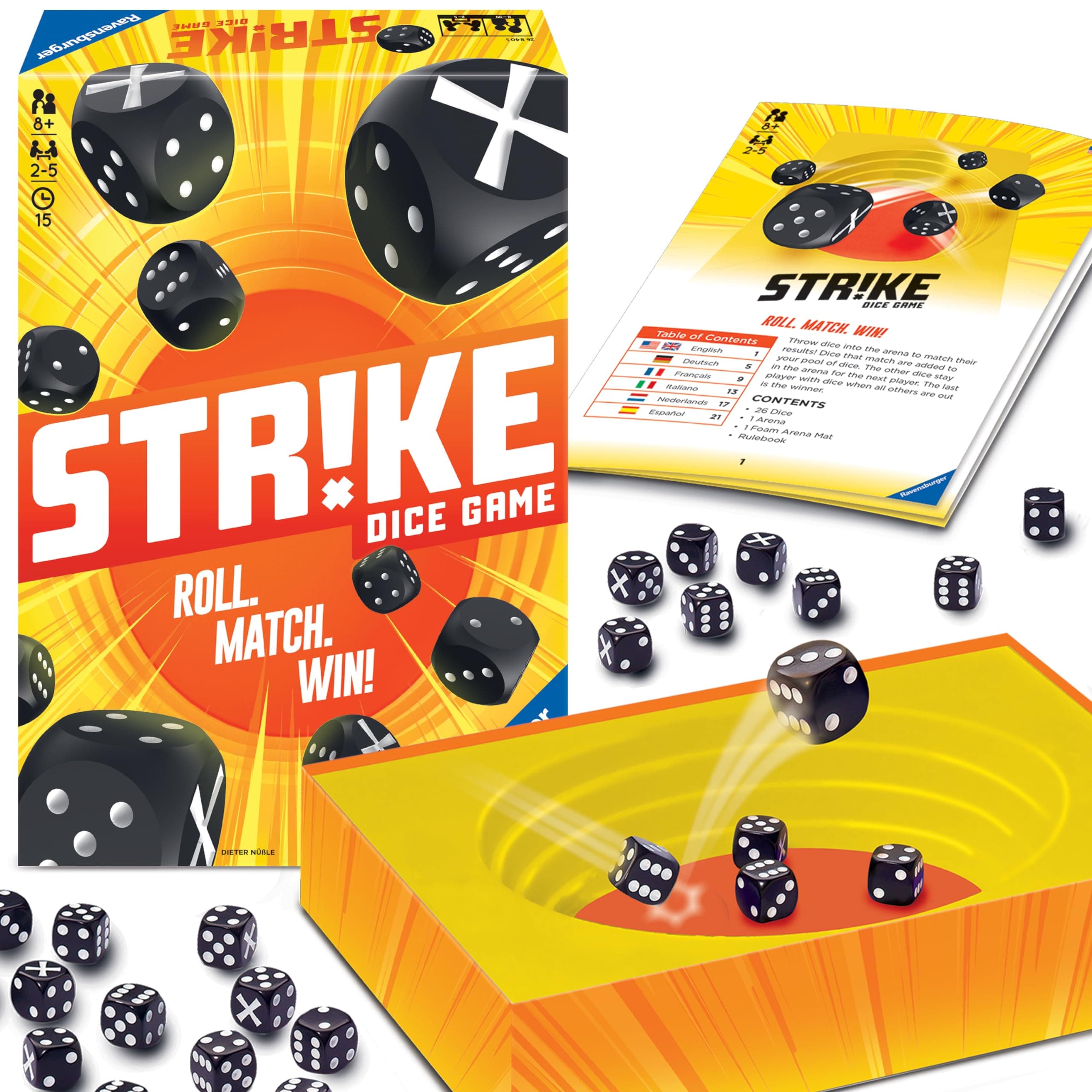Strike - Brain-Teasing Dice Game for Kids and Adults | Fun Matching Activity | Engaging Memory Enhancer | Unmatched Replay Value